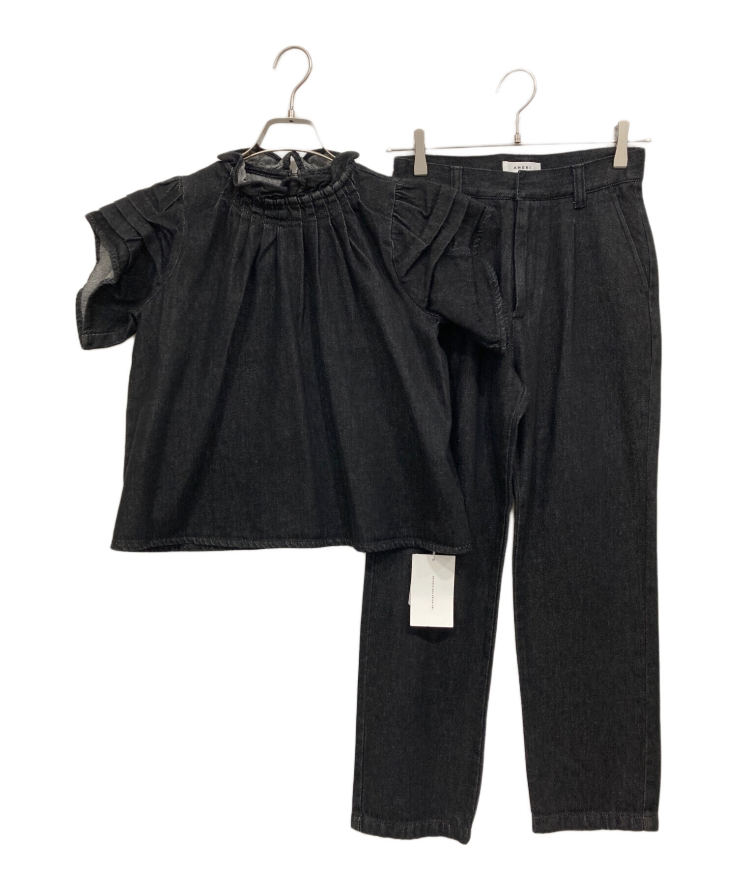 カットソー(長袖/七分) AMERI  TUCK SHOULDER DENIM SET UP Ameri VINTAGE - AMERI TUCK SHOULDER DENIM SET UPの通販 by Runrun's