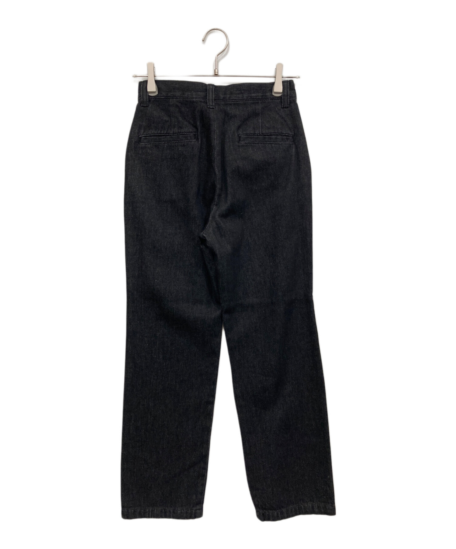 中古・古着通販】Ameri (アメリ) TUCK SHOULDER DENIM SET UP ブラック