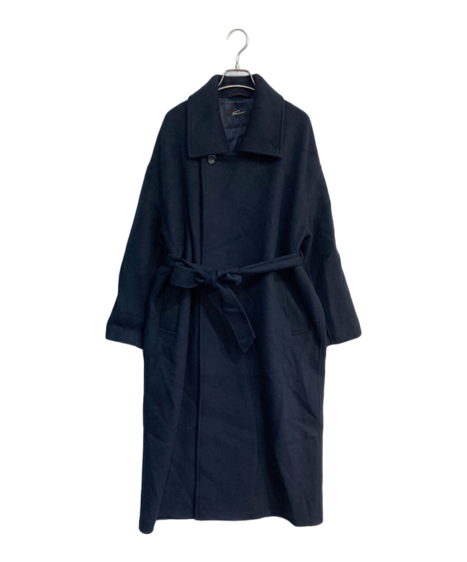 STUNNING LURE ネイビー ロングコート サイズ2 中古・古着通販】STUNNING LURE (スタニングルアー) rスプリット