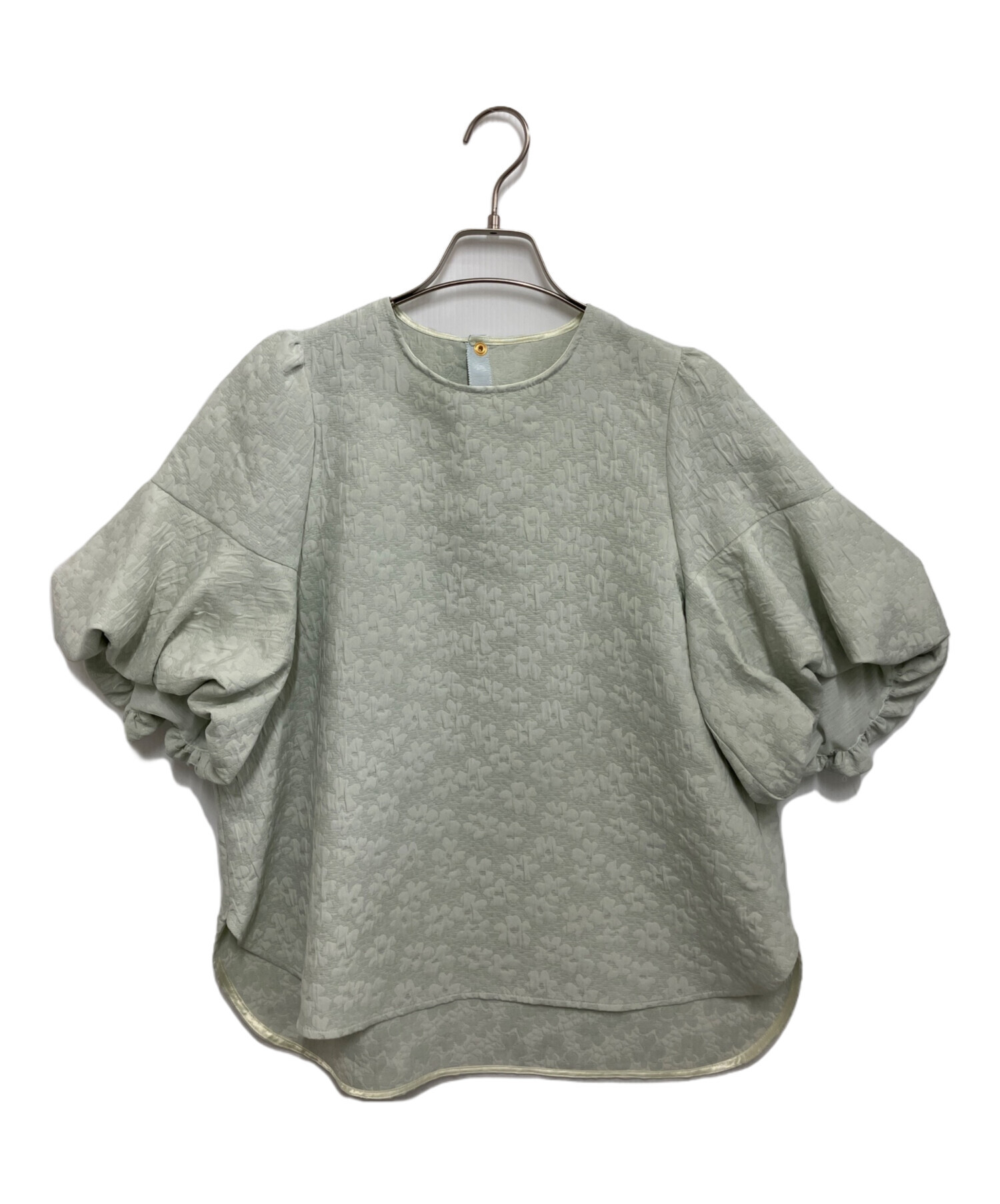 中古・古着通販】St.cecilia (セントセシリア) クラゲブラウス 黄緑