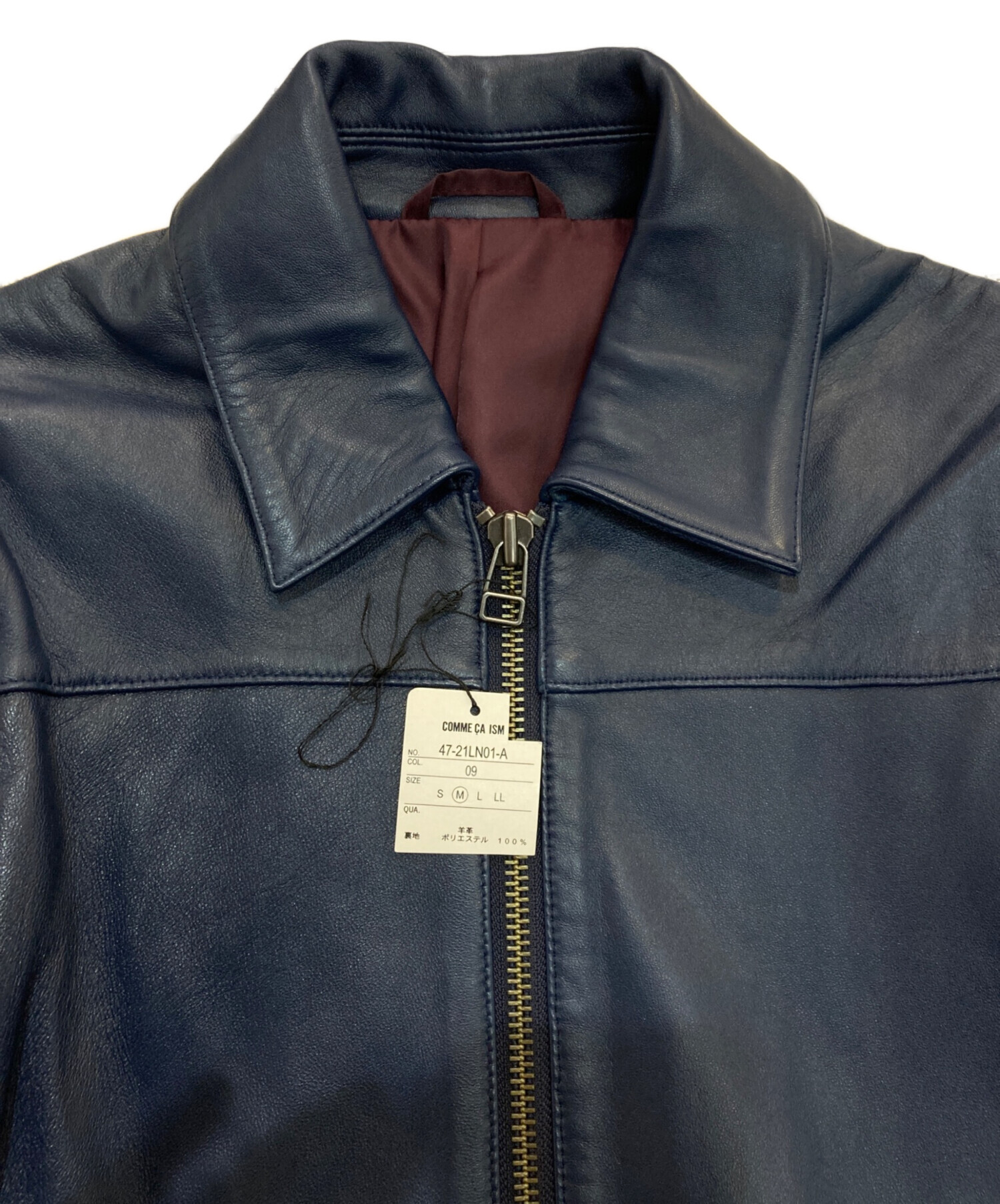 中古・古着通販】COMME CA ISM (コムサイズム) シングルレザー 