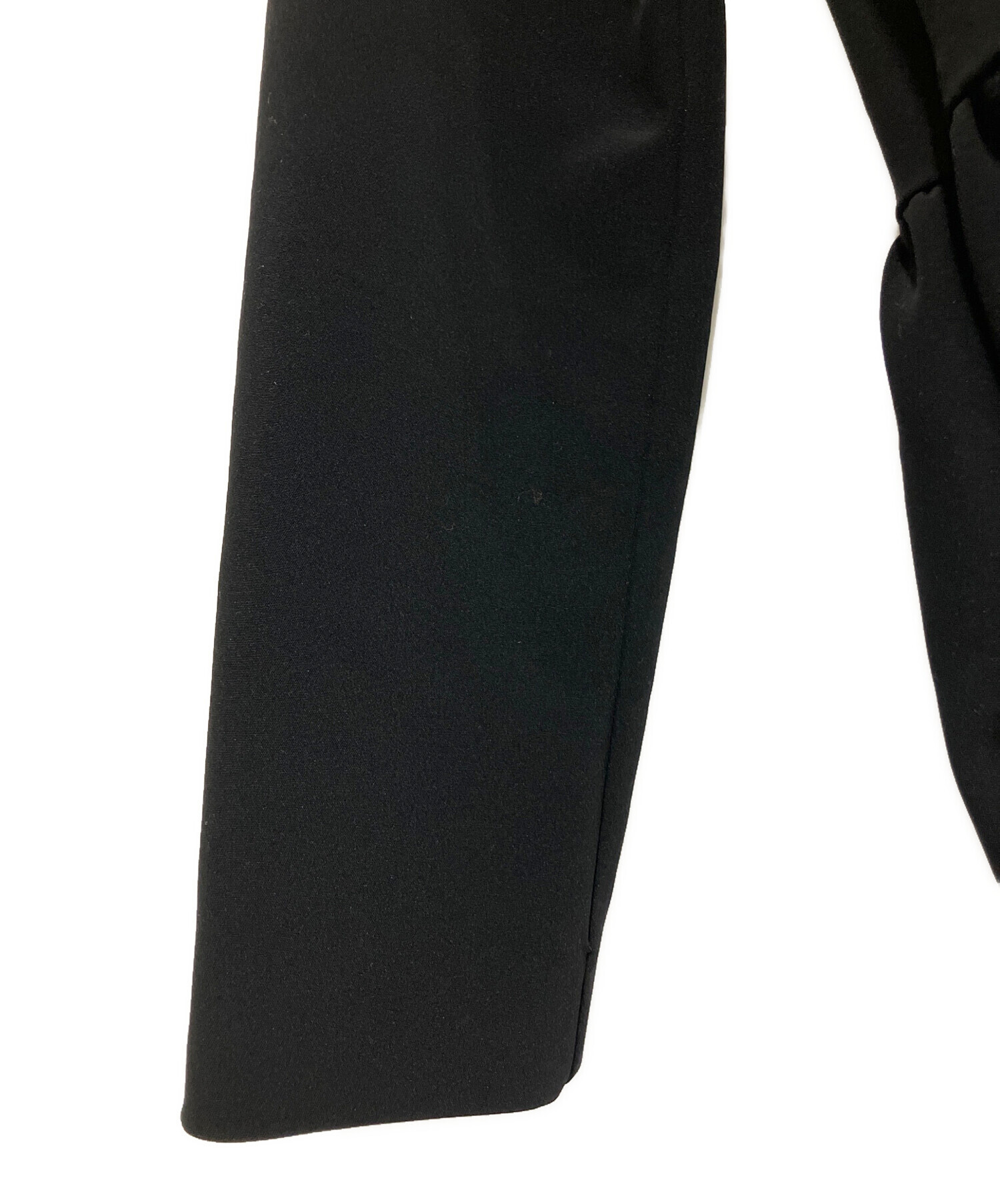 中古・古着通販】YORI (ヨリ) ラウンドカラードレスブラウス ブラック 