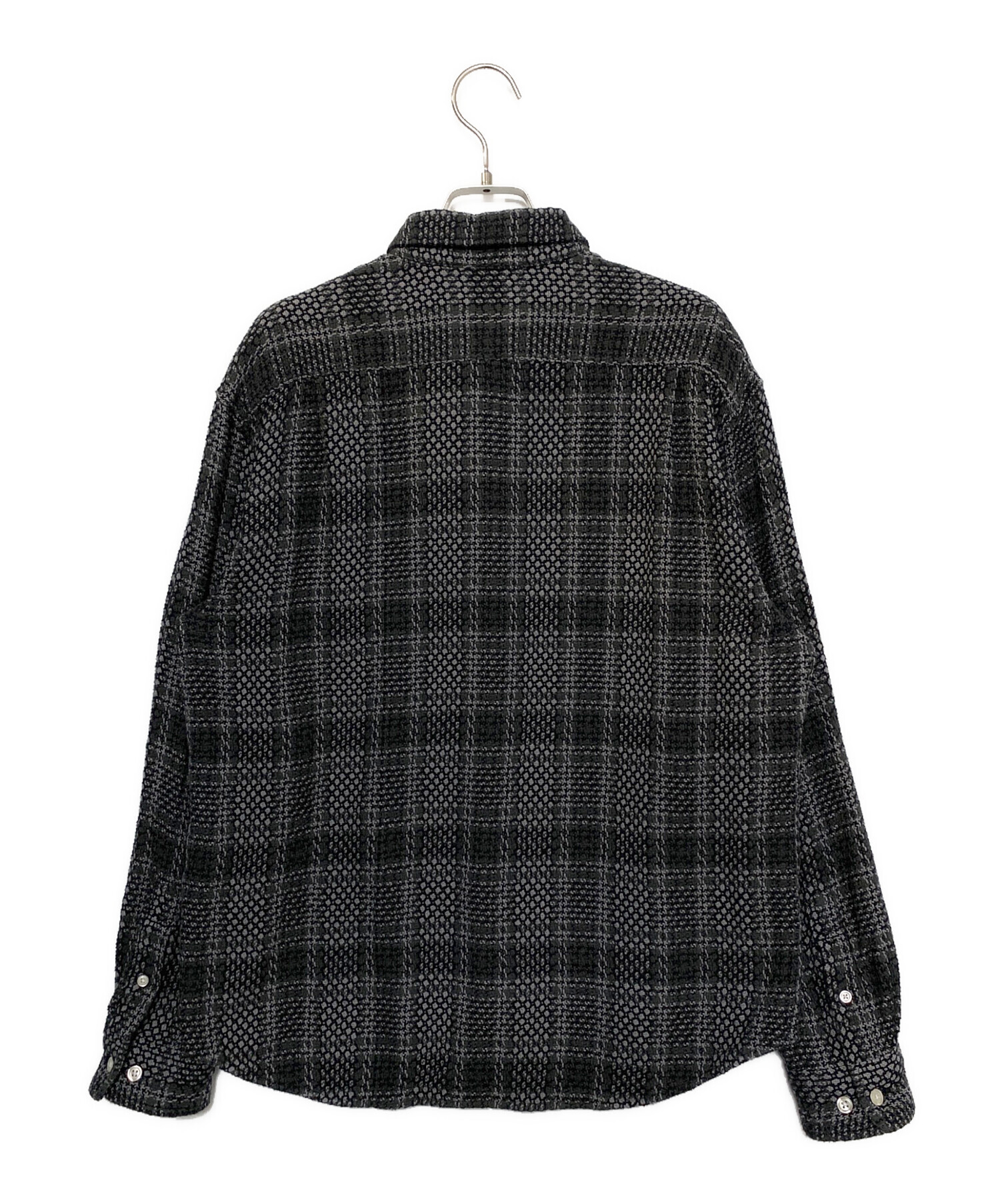 トップス Supreme Basket Weave Plaid Shirt 中古・古着通販】SUPREME (シュプリーム) Basket Weave Plaid Shirt