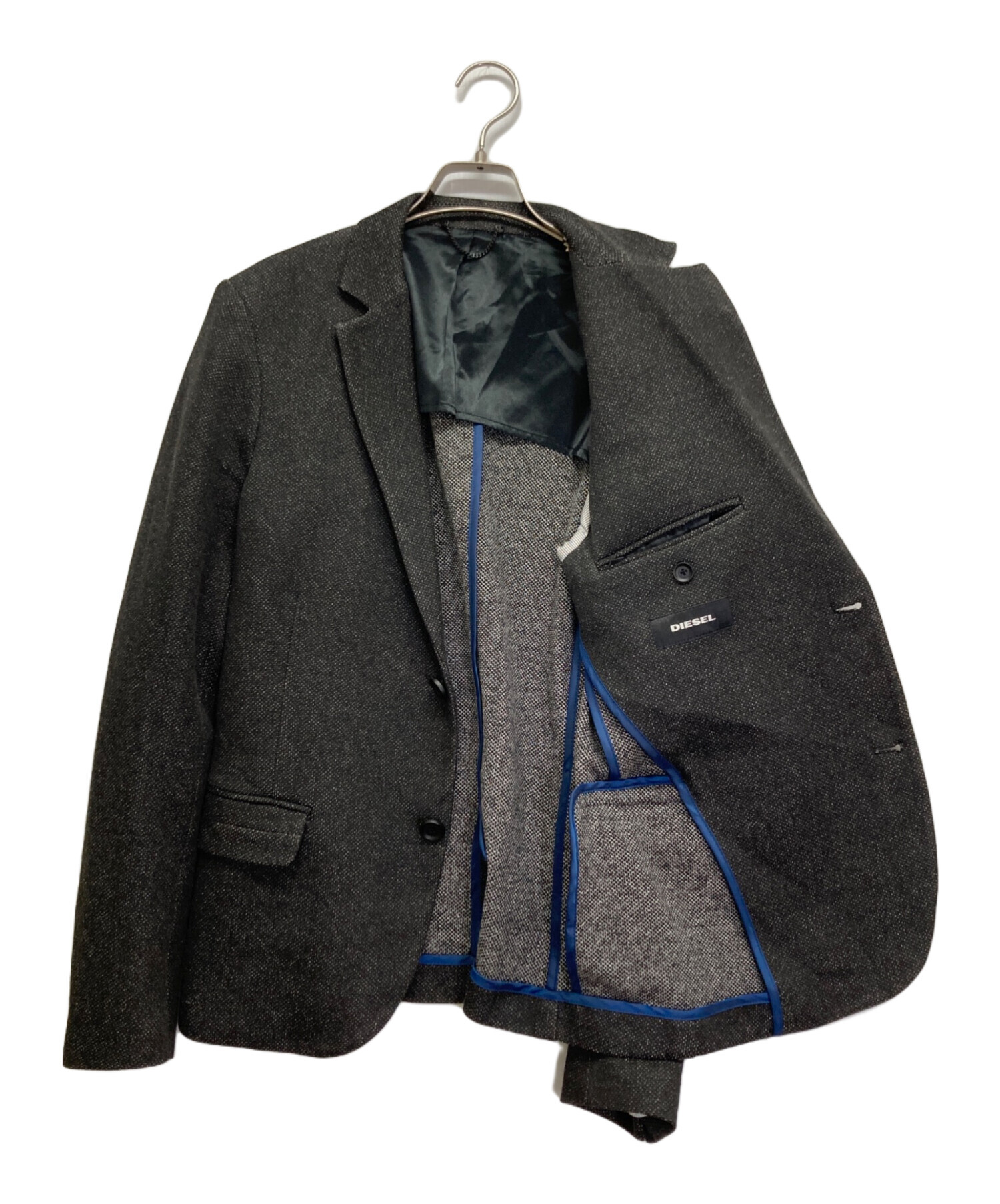 中古・古着通販】DIESEL (ディーゼル) テーラードジャケット グレー