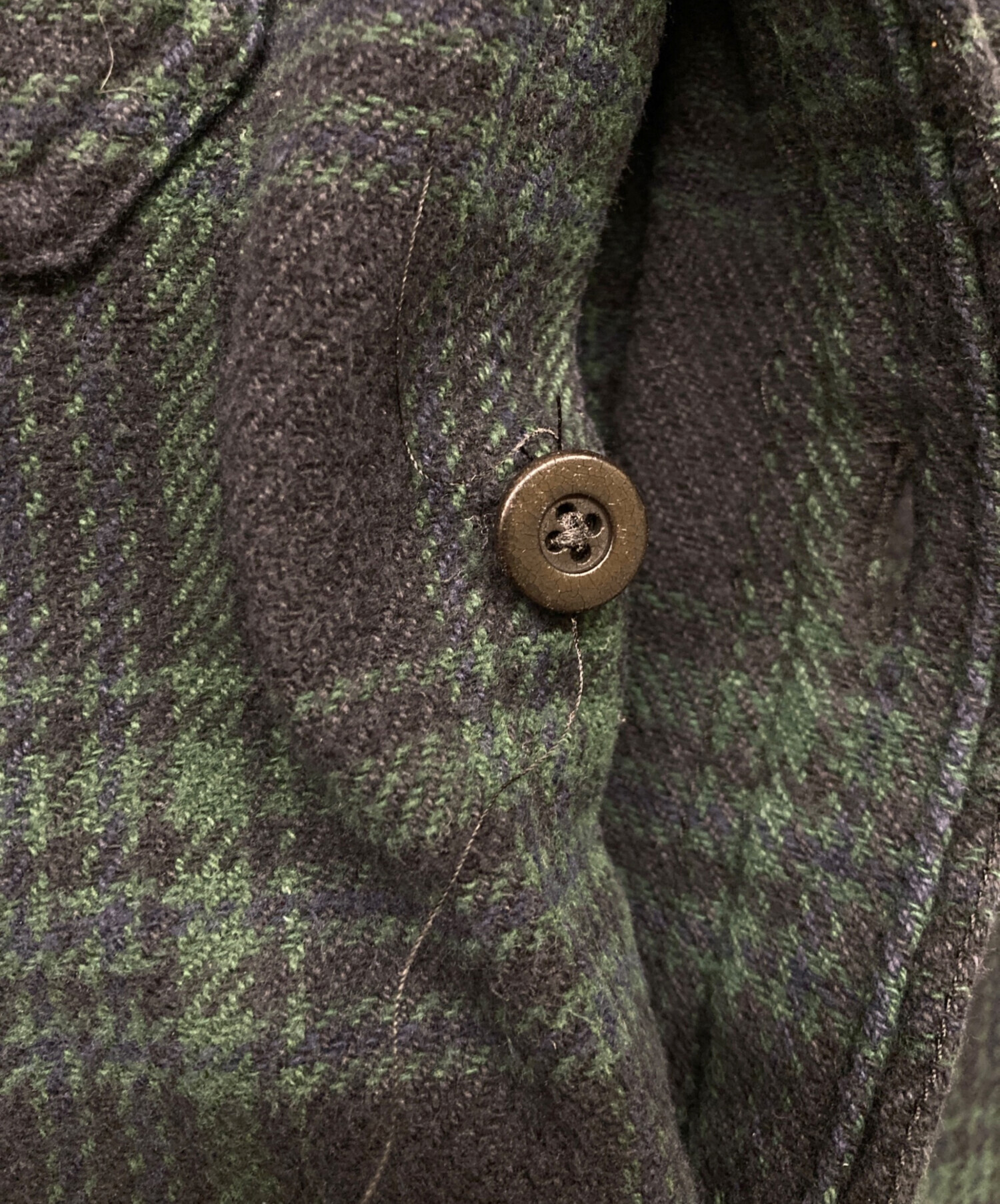 中古・古着通販】RRL (ダブルアールエル) チェックネルシャツ グリーン