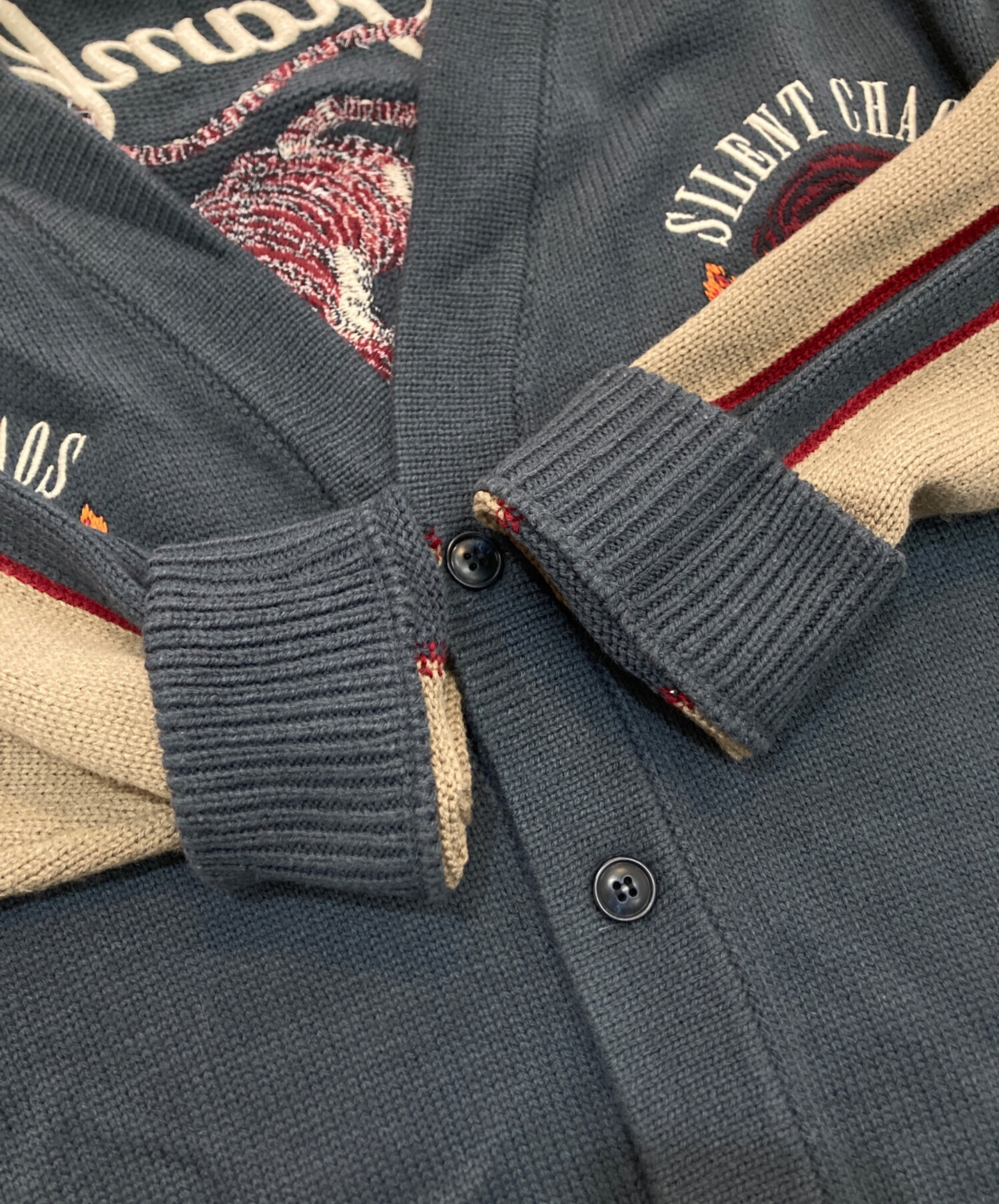 中古・古着通販】glamb (グラム) Rhapsody Ska Cardigan ネイビー