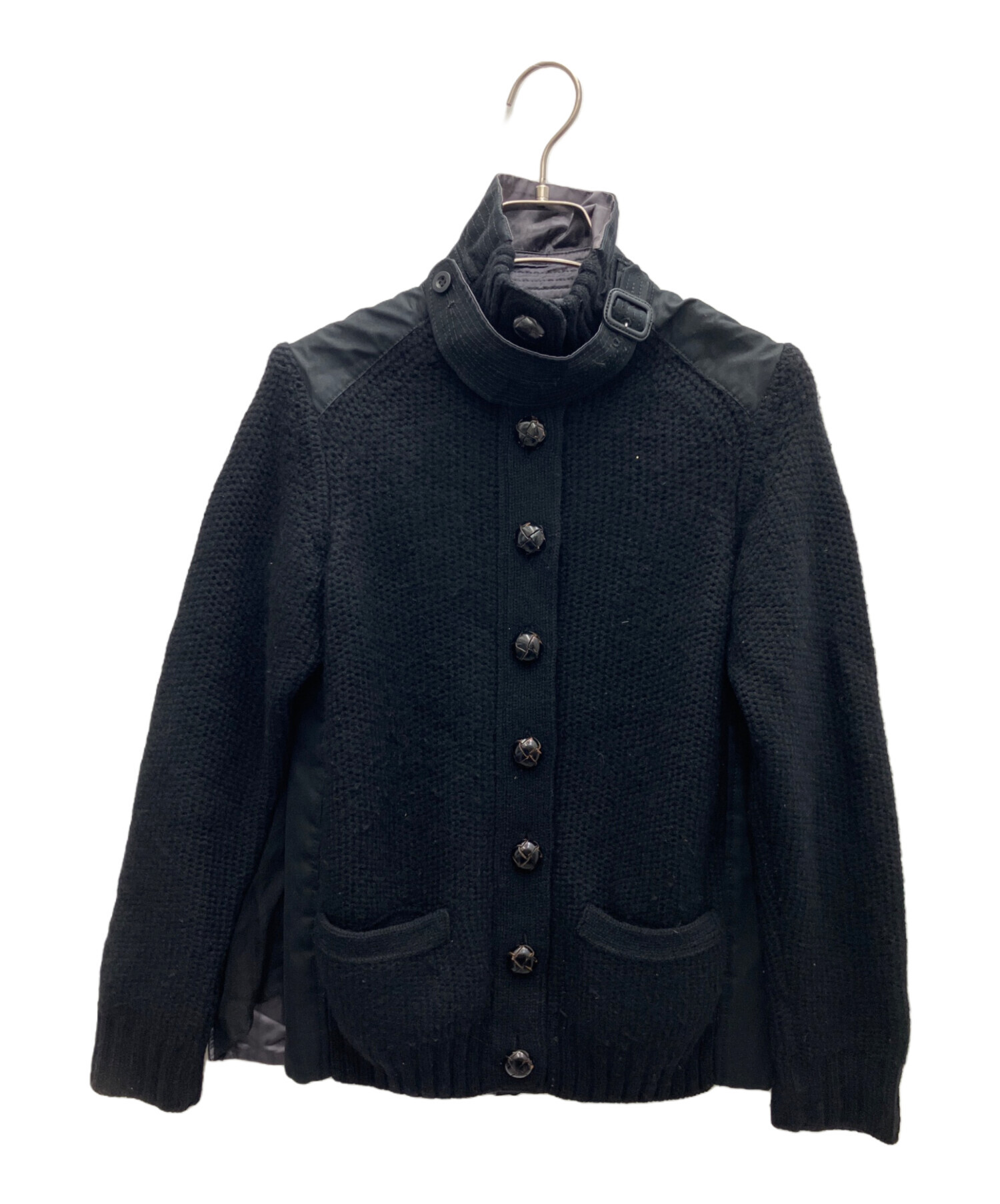 sacai サカイ ニットジャケット サイズ1 ブラック sacai（サカイ 