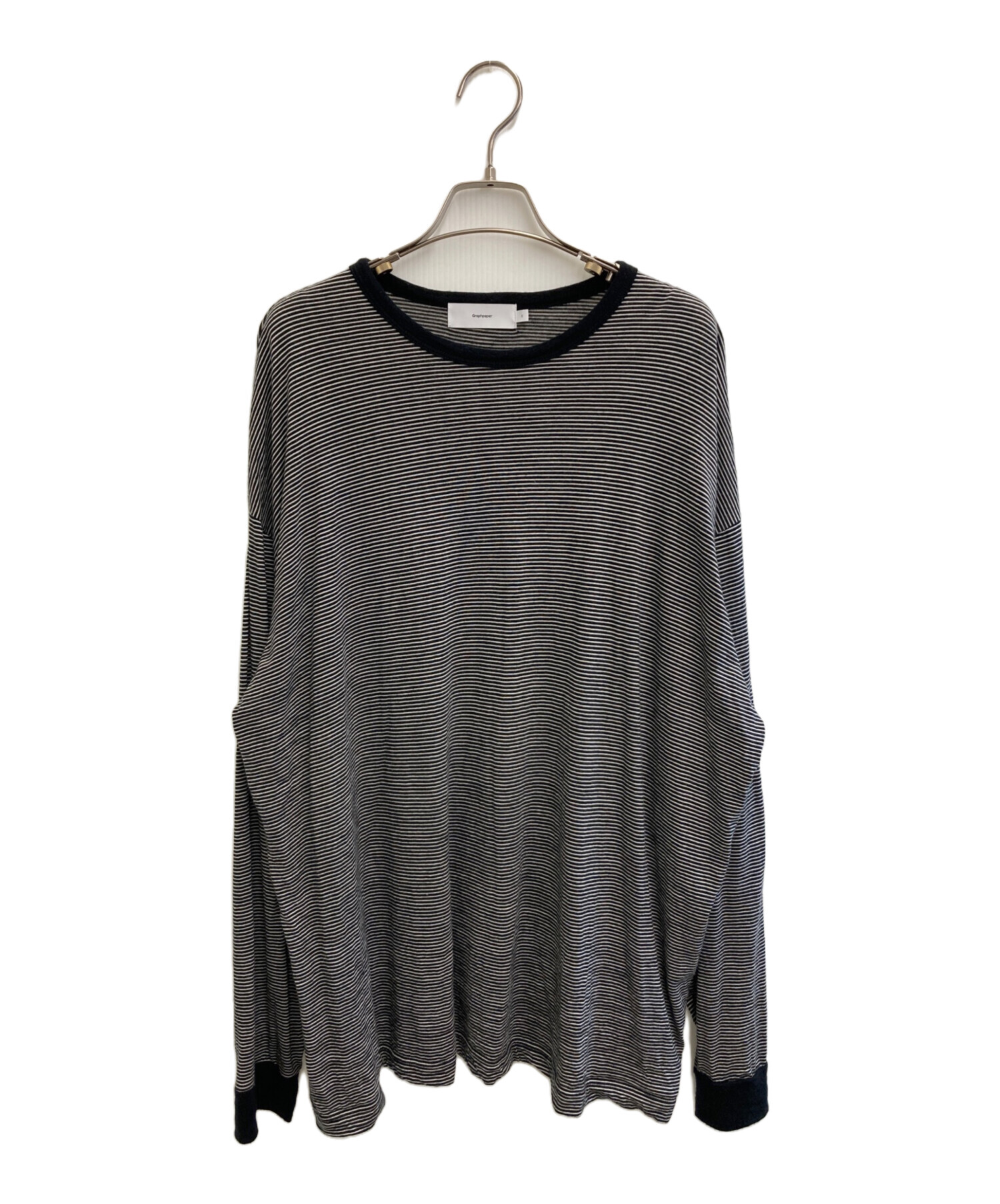 中古・古着通販】Graphpaper (グラフペーパー) Wool Border L/S Tee 