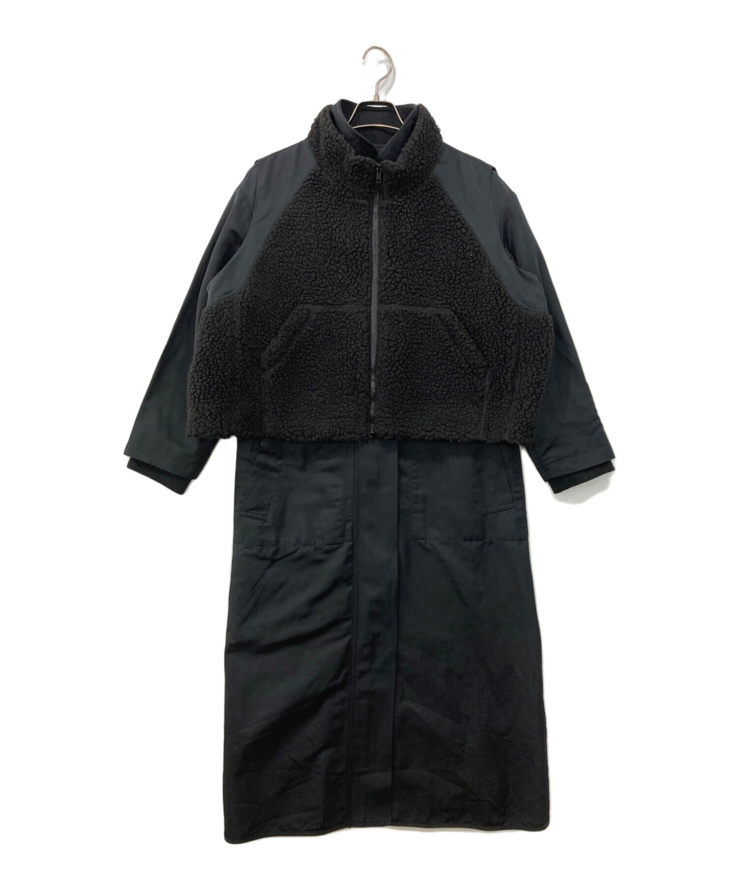 中古・古着通販】SUM1 STYLE (スミスタイル) ボアベスト付き馬刺しゅう 