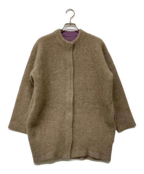 新品タグ付きELENDEEK エレンディーク ラクーンカーディガン ベージュ 知ってる温もり」と「はじめましての洗練」。「ELENDEEK（エレン