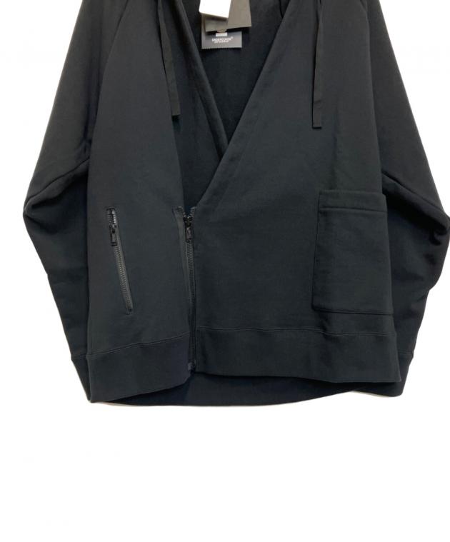 UNDERCOVER パーカー ブラック 中古・古着通販】UNDERCOVER (アンダーカバー) 度詰裏毛キモノZIP