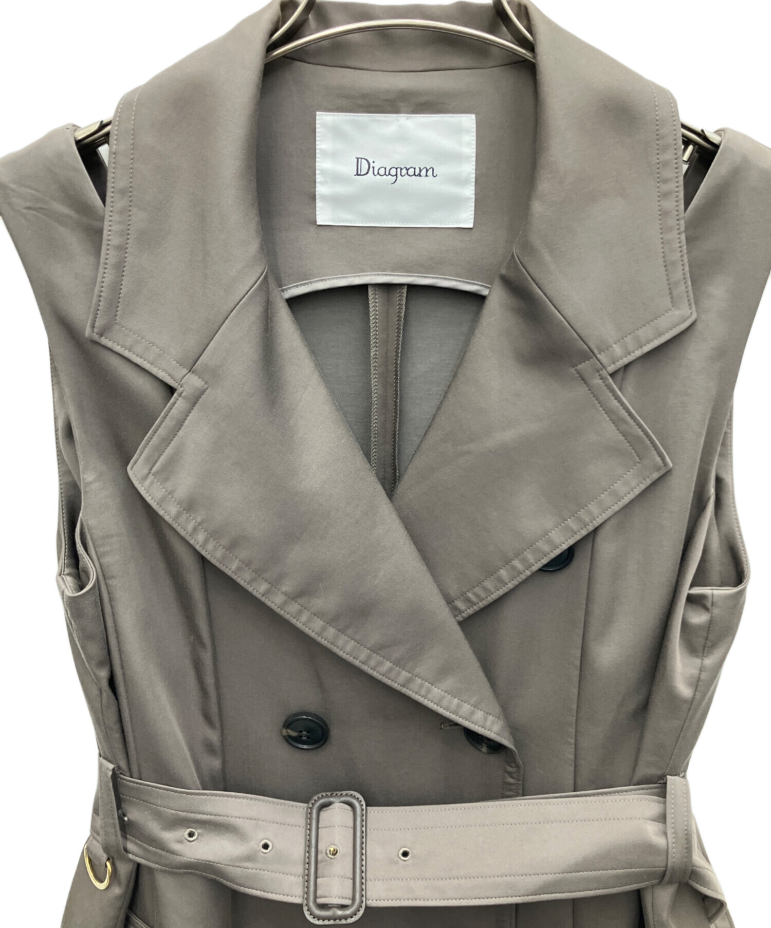 中古・古着通販】Diagram (ダイアグラム) カットアウトトレンチ