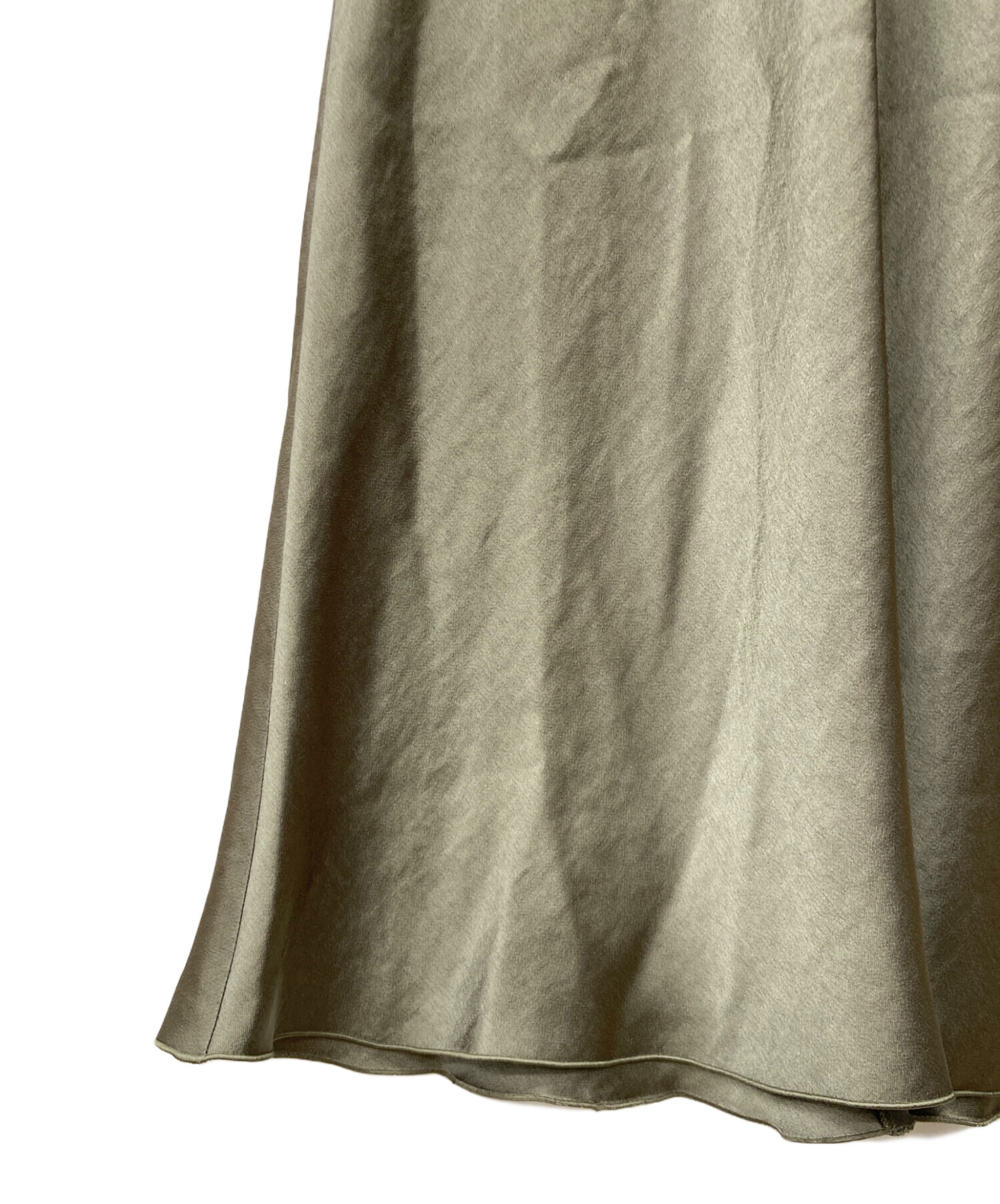 中古・古着通販】IENA (イエナ) ダブルサテンスカート グリーン サイズ