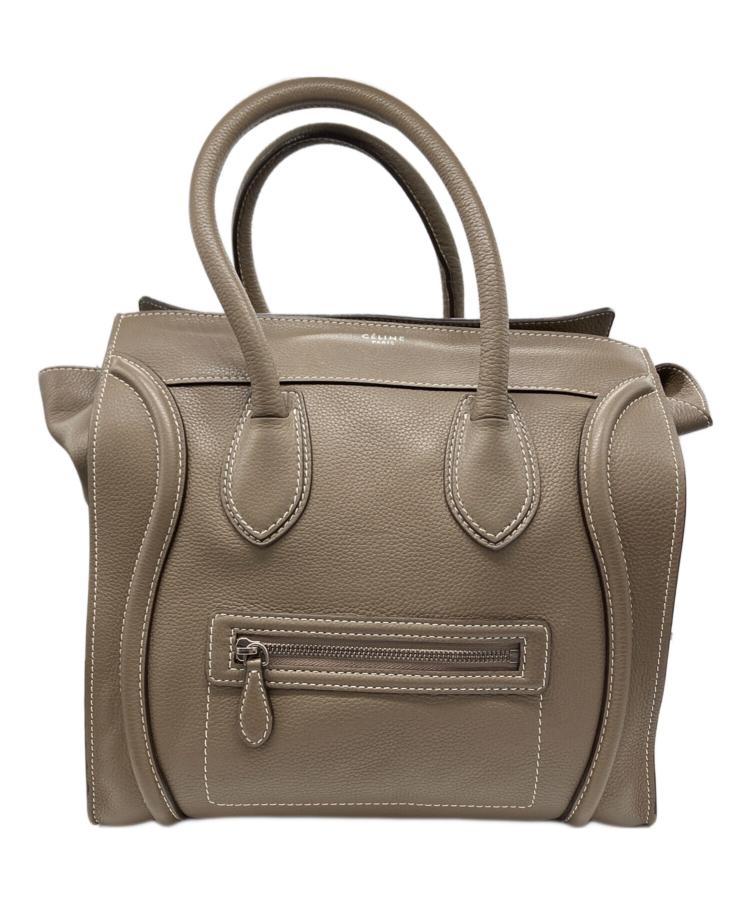 中古・古着通販】CELINE (セリーヌ) ラゲージミニショッパー ベージュ 