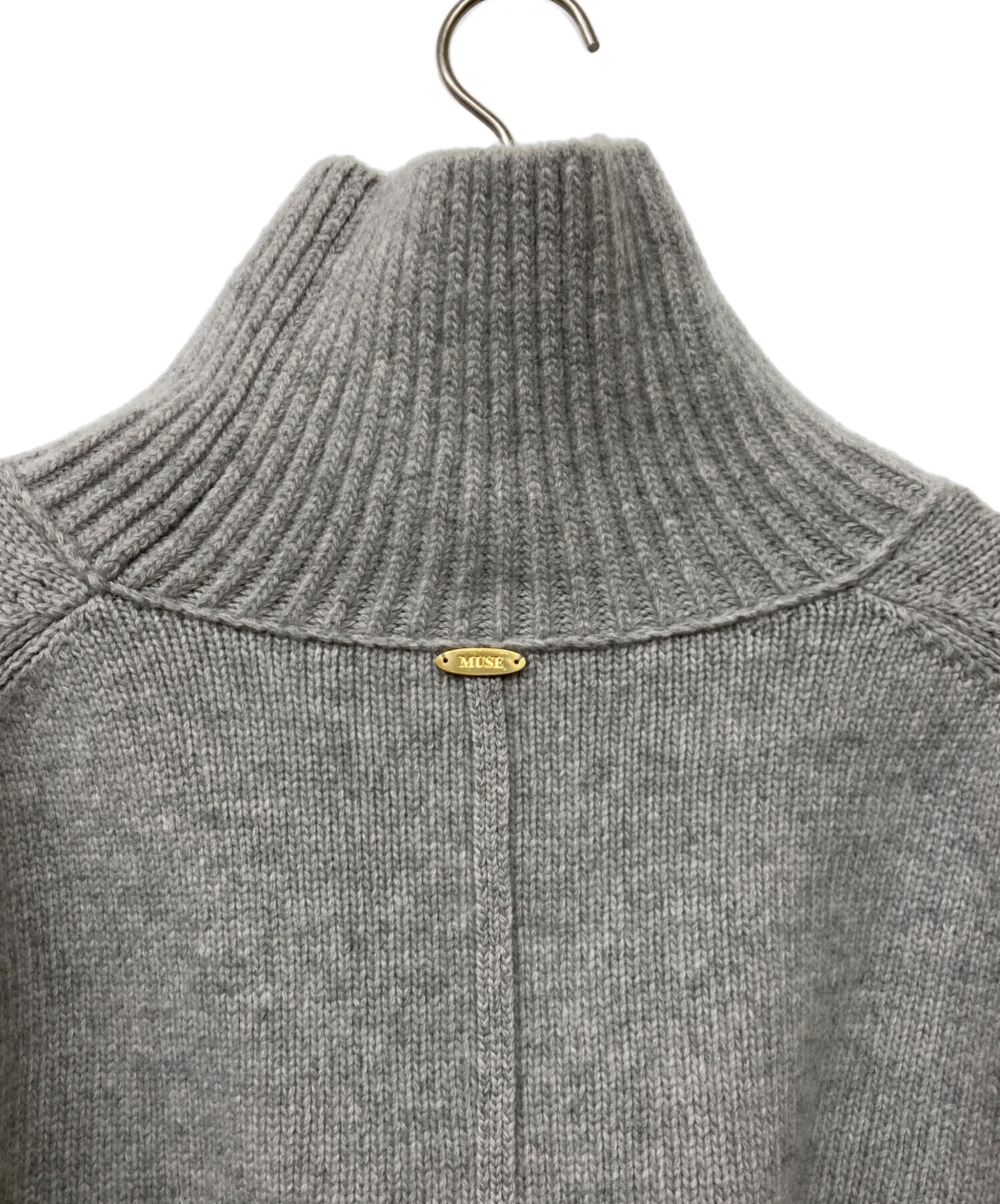 【新品未使用タグ付】MUSEDeuxiemeClasseシルクリブプルオーバー 中古・古着通販】MUSE de Deuxieme Classe (ミューズ ドゥーズィエム