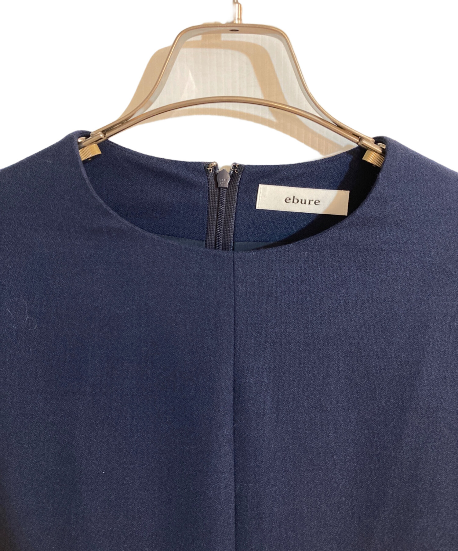 中古・古着通販】EBURE (エブール) ウールウエストギャザーワンピース