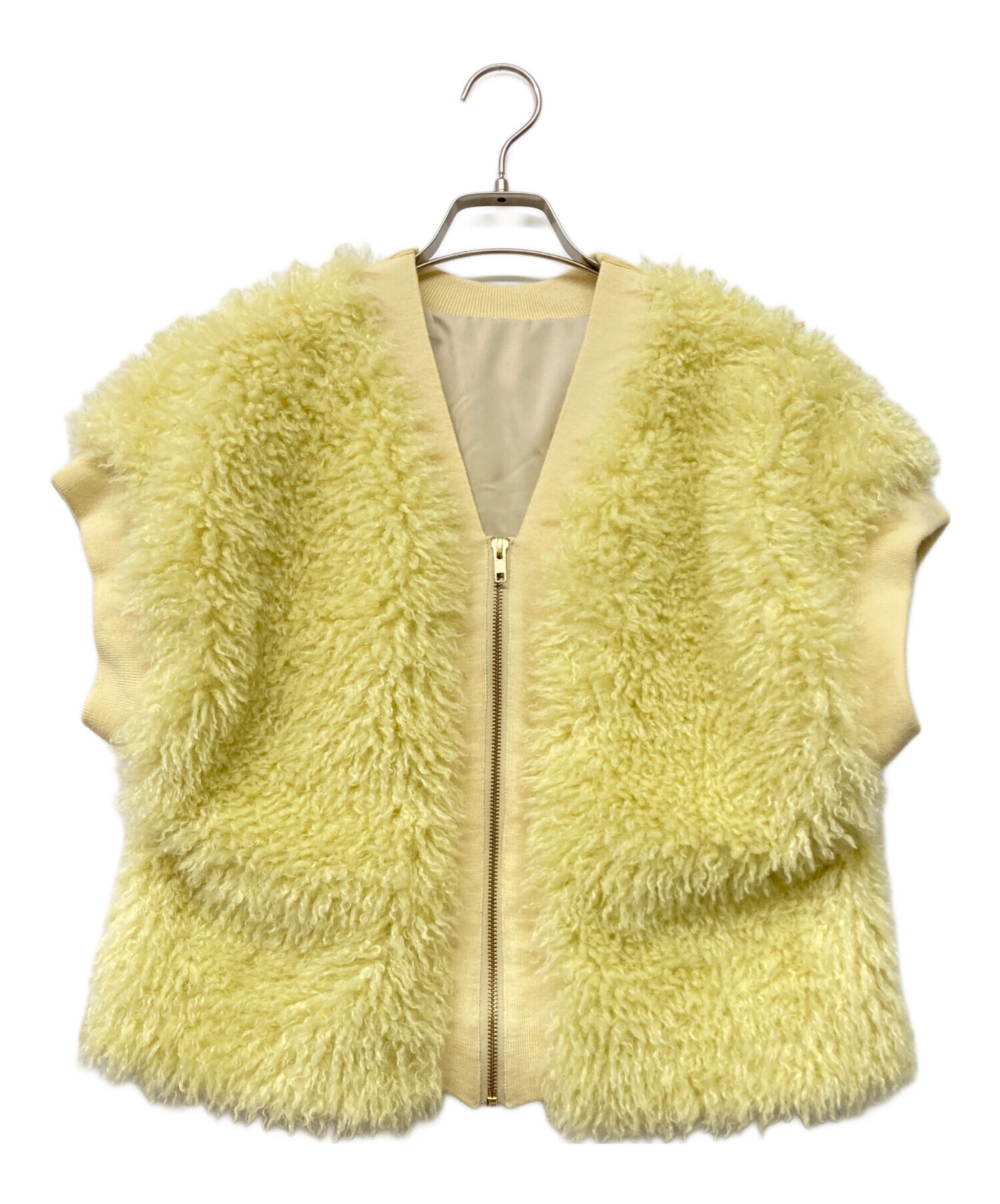 中古・古着通販】Diagram (ダイアグラム) ニットトリミングファー