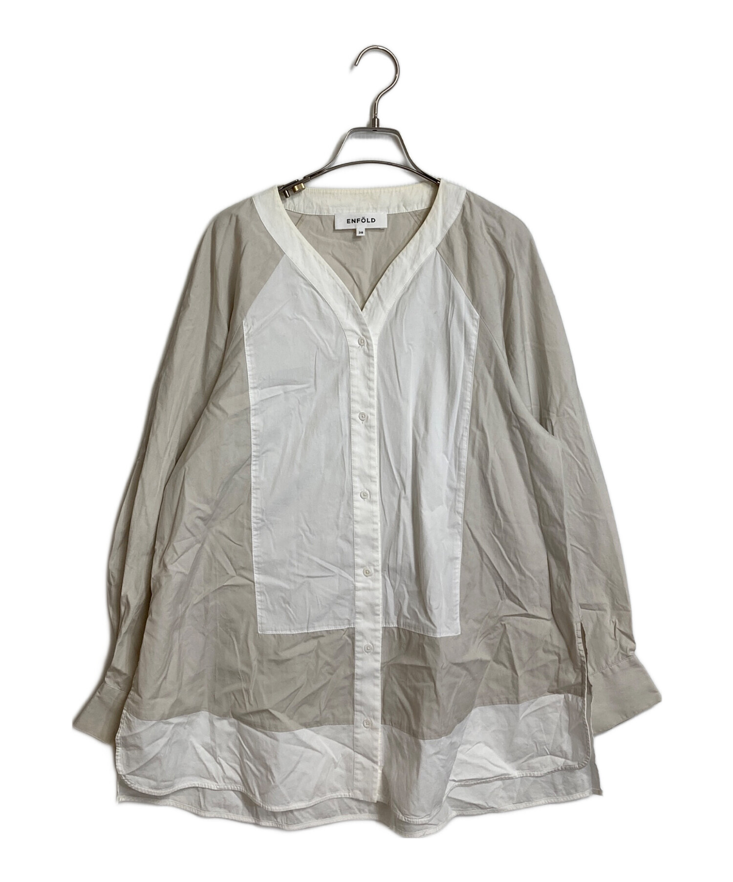 中古・古着通販】ENFOLD (エンフォルド) レイヤードシャツ SHIRT×KNIT 