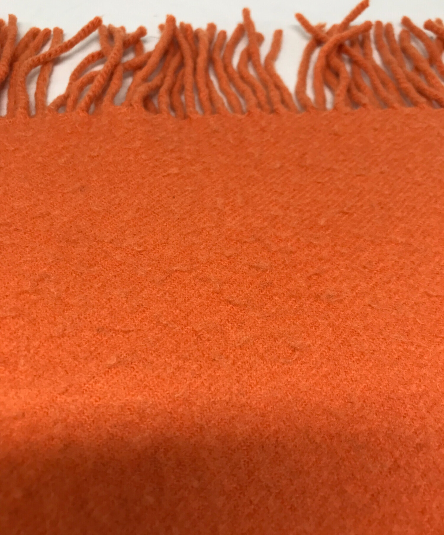 中古・古着通販】HERMES (エルメス) カシミヤマフラー オレンジ