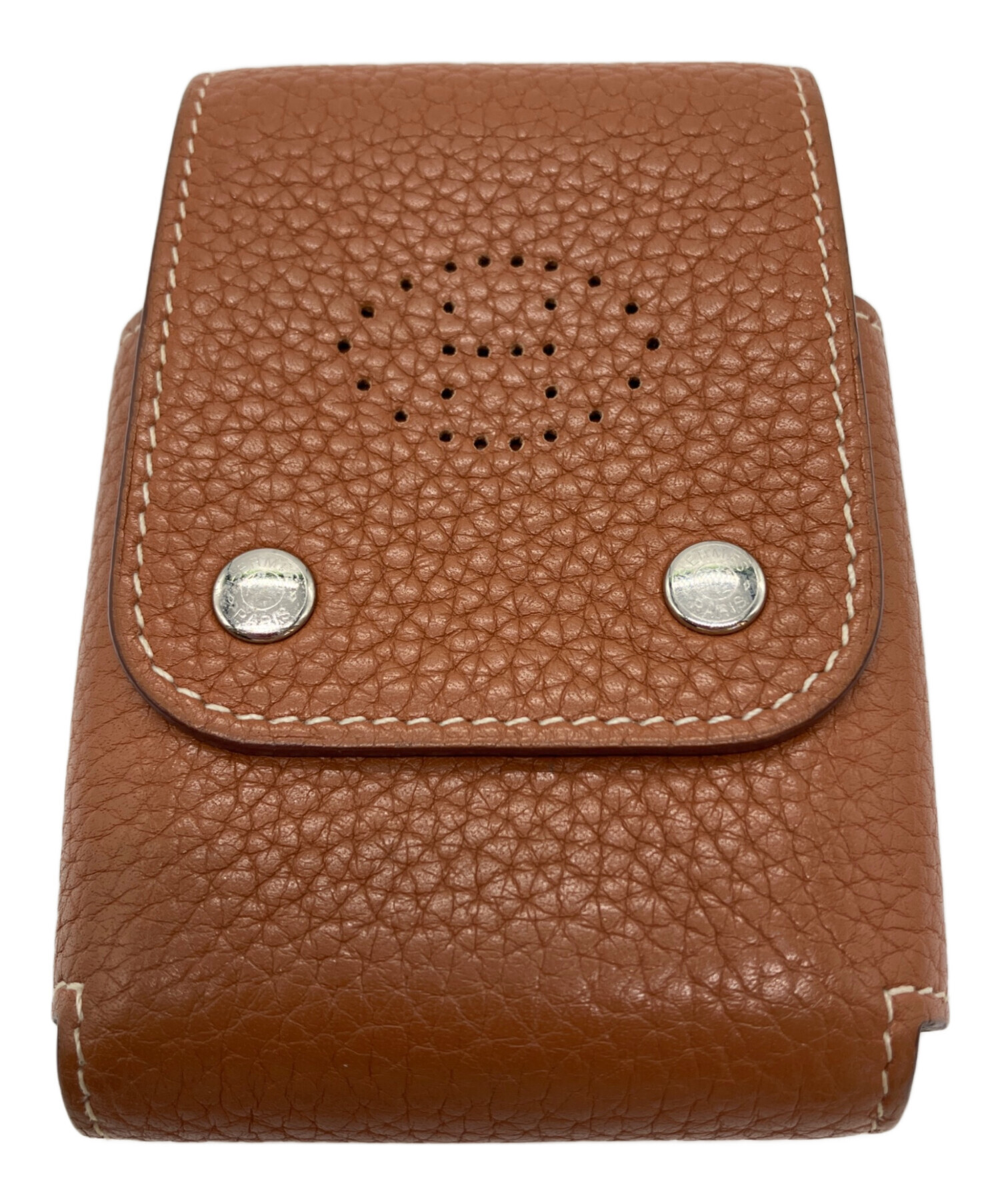 中古・古着通販】HERMES (エルメス) エテュイカルトPM ブラウン