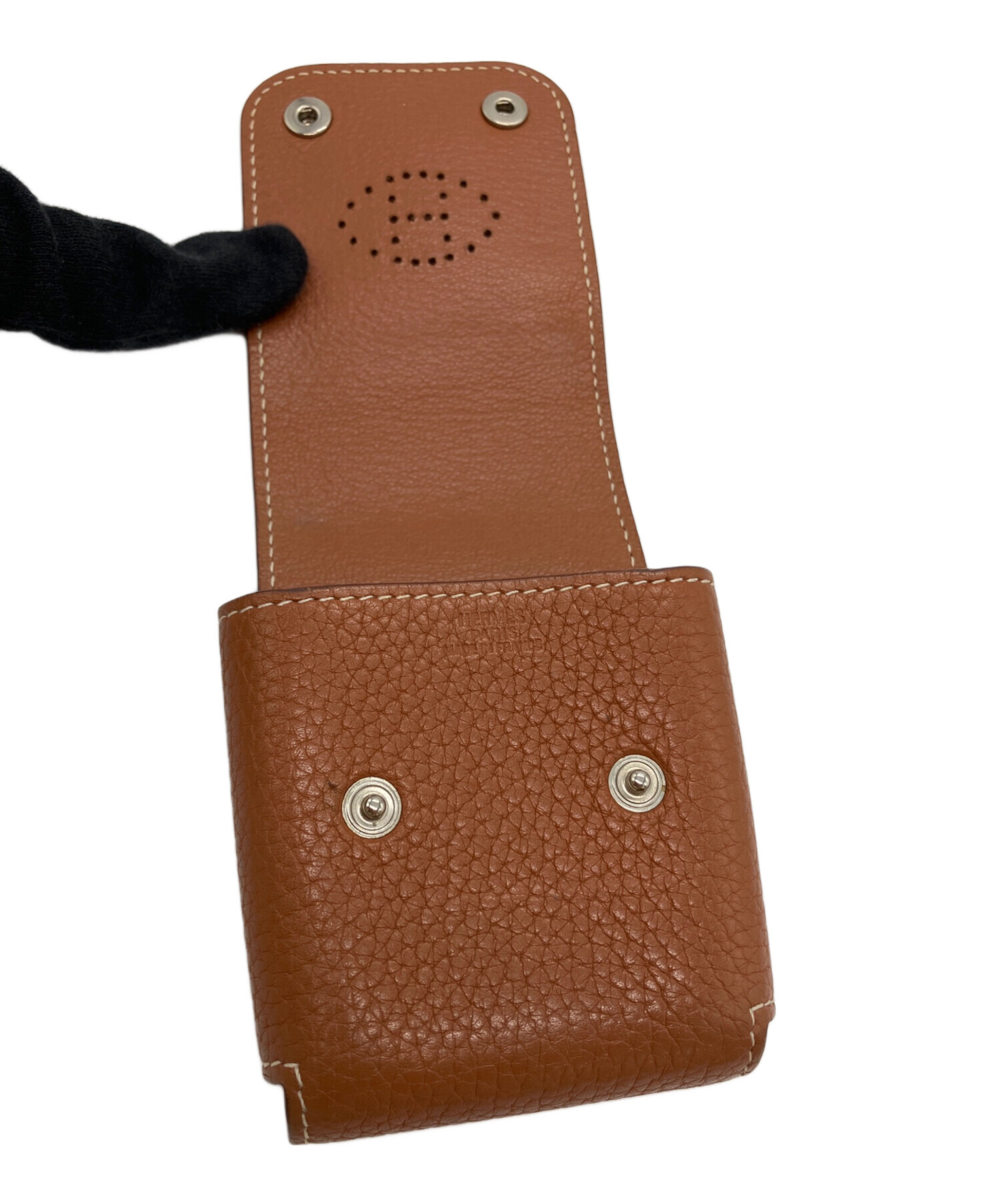 中古・古着通販】HERMES (エルメス) エテュイカルトPM ブラウン