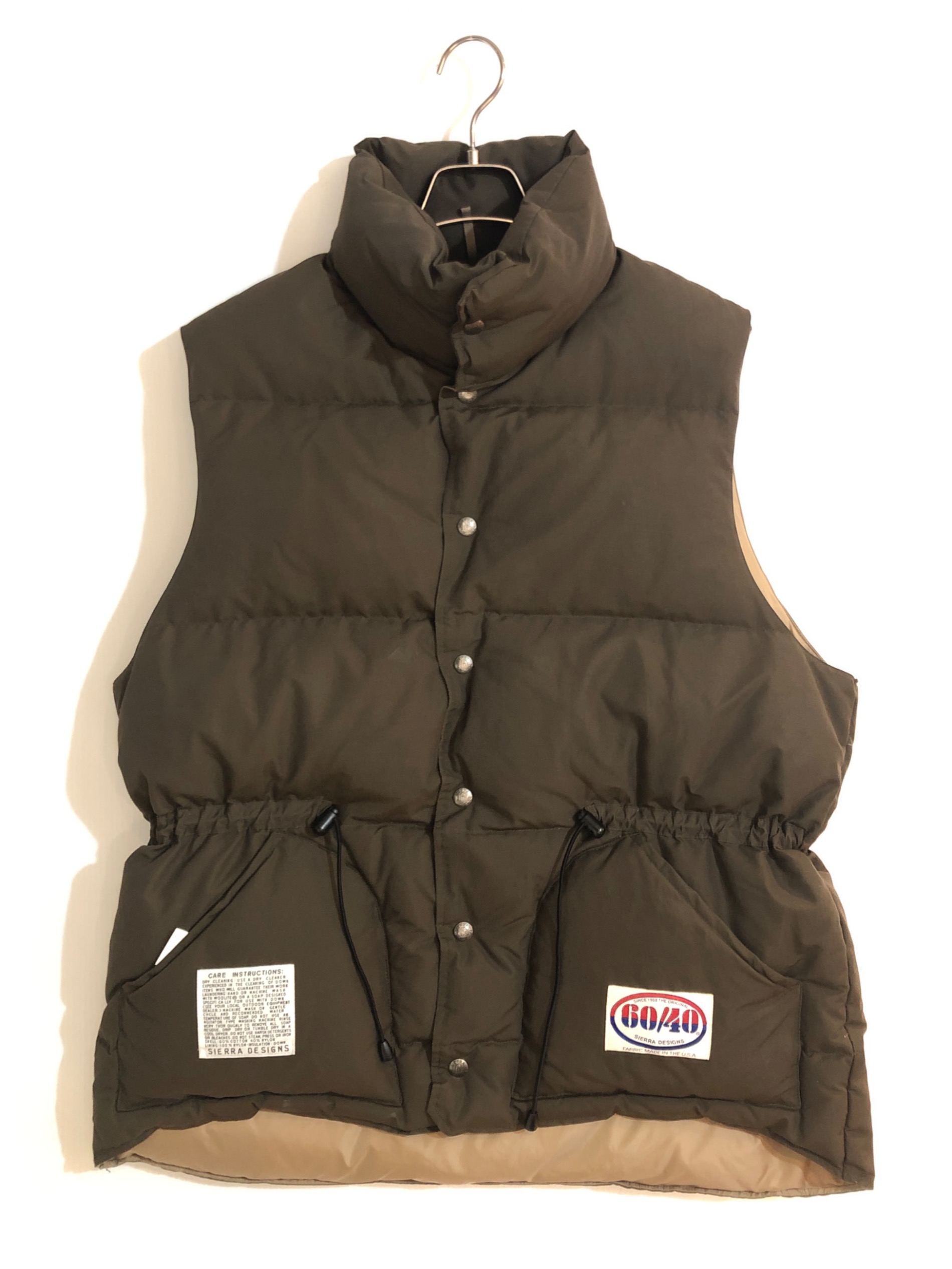SIERRA DESIGNS ダウンベスト XL ブラウン SIERRA DESIGNS（シエラデザインズ） シェラデザインズ 824002