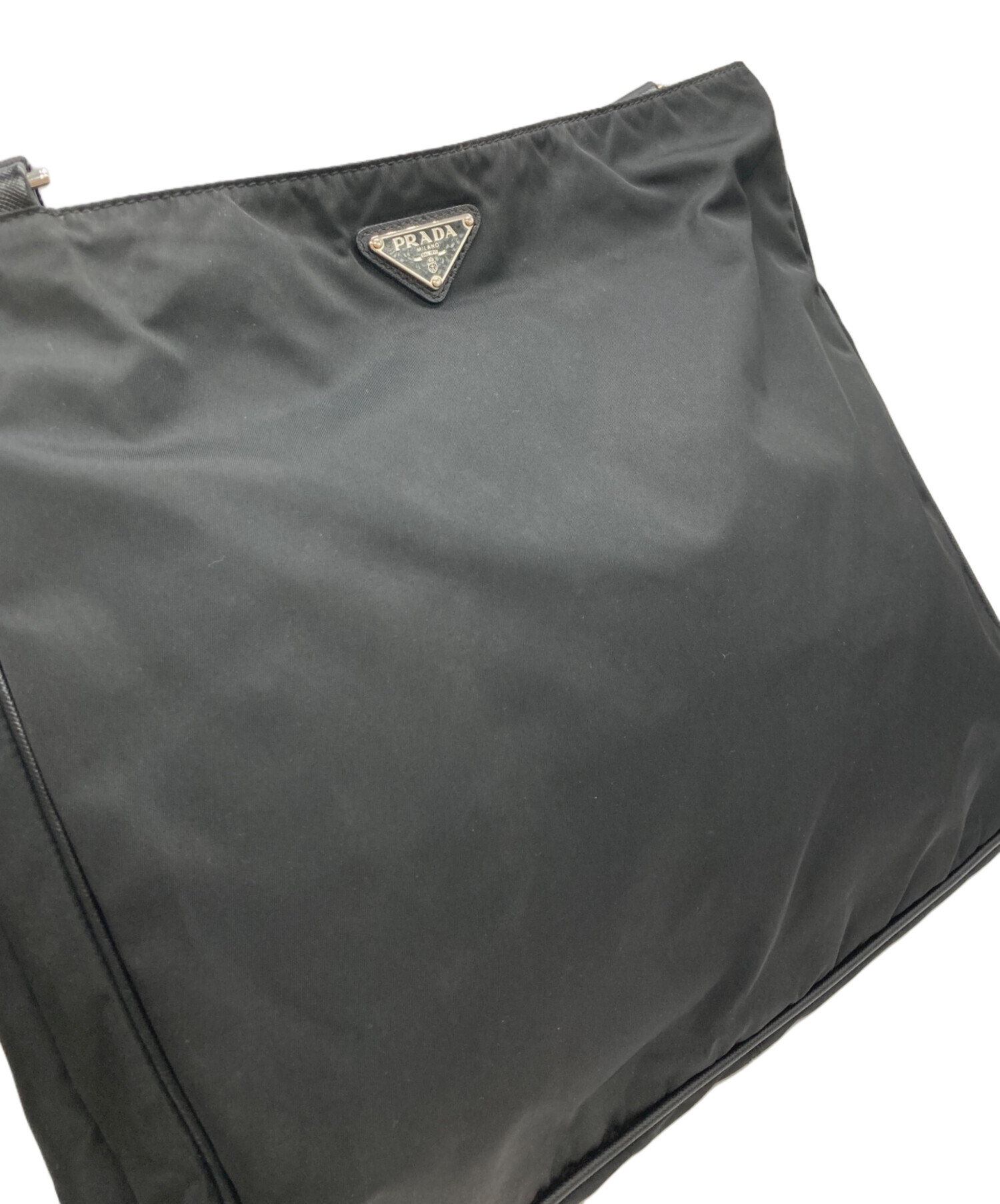 中古・古着通販】PRADA (プラダ) 三角ロゴプレートショルダーバッグ