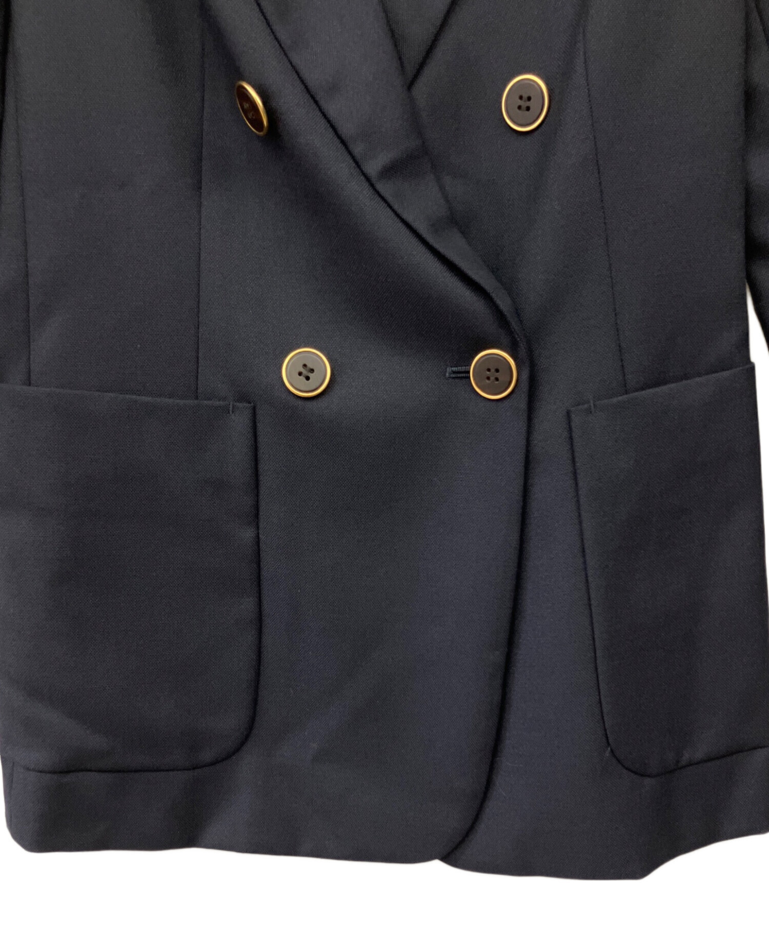 中古・古着通販】IENA (イエナ) ダブルブレストジャケット ネイビー