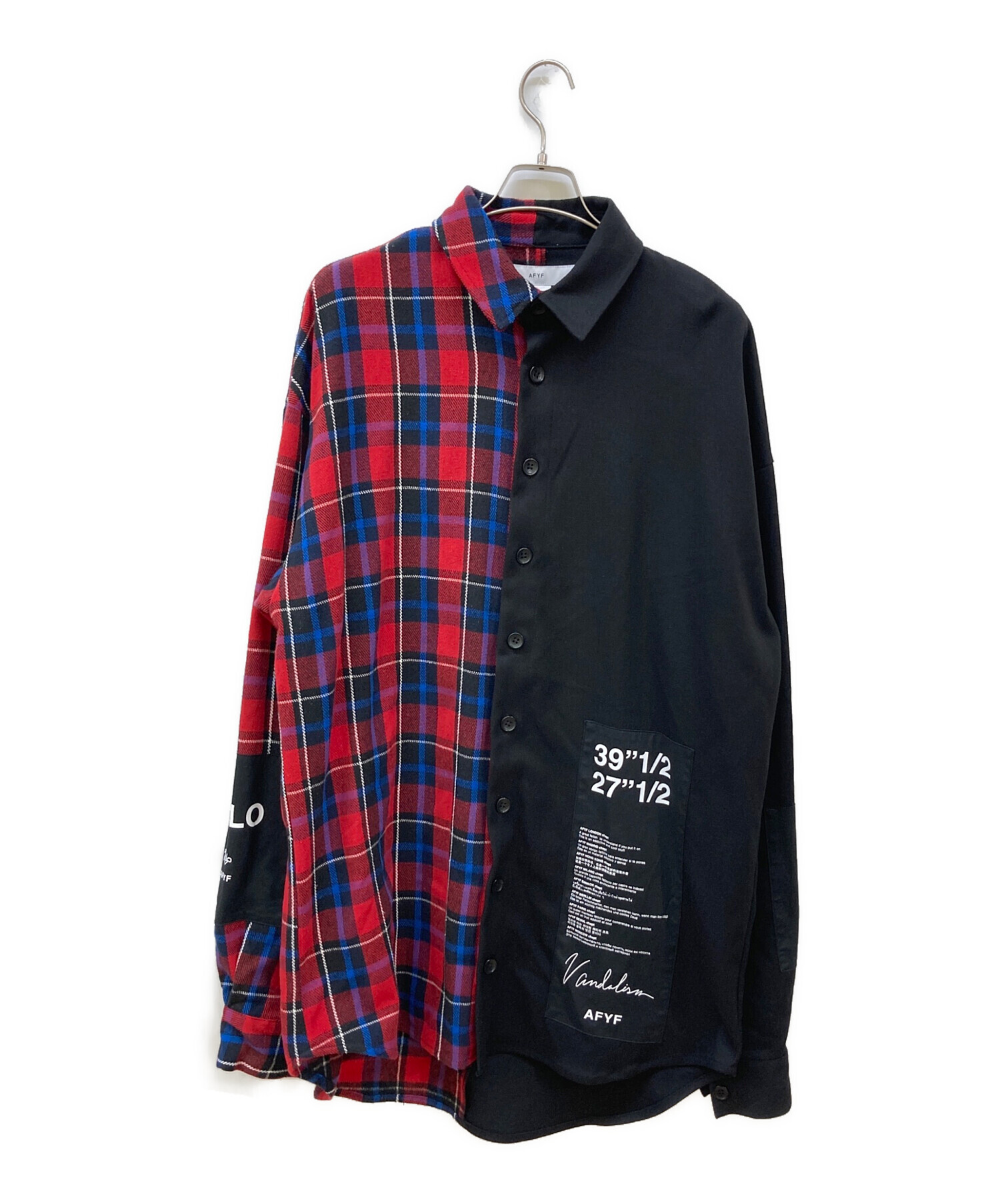 中古・古着通販】rovtski (ロフトスキー) HEAVY CHECKPATCH LONG