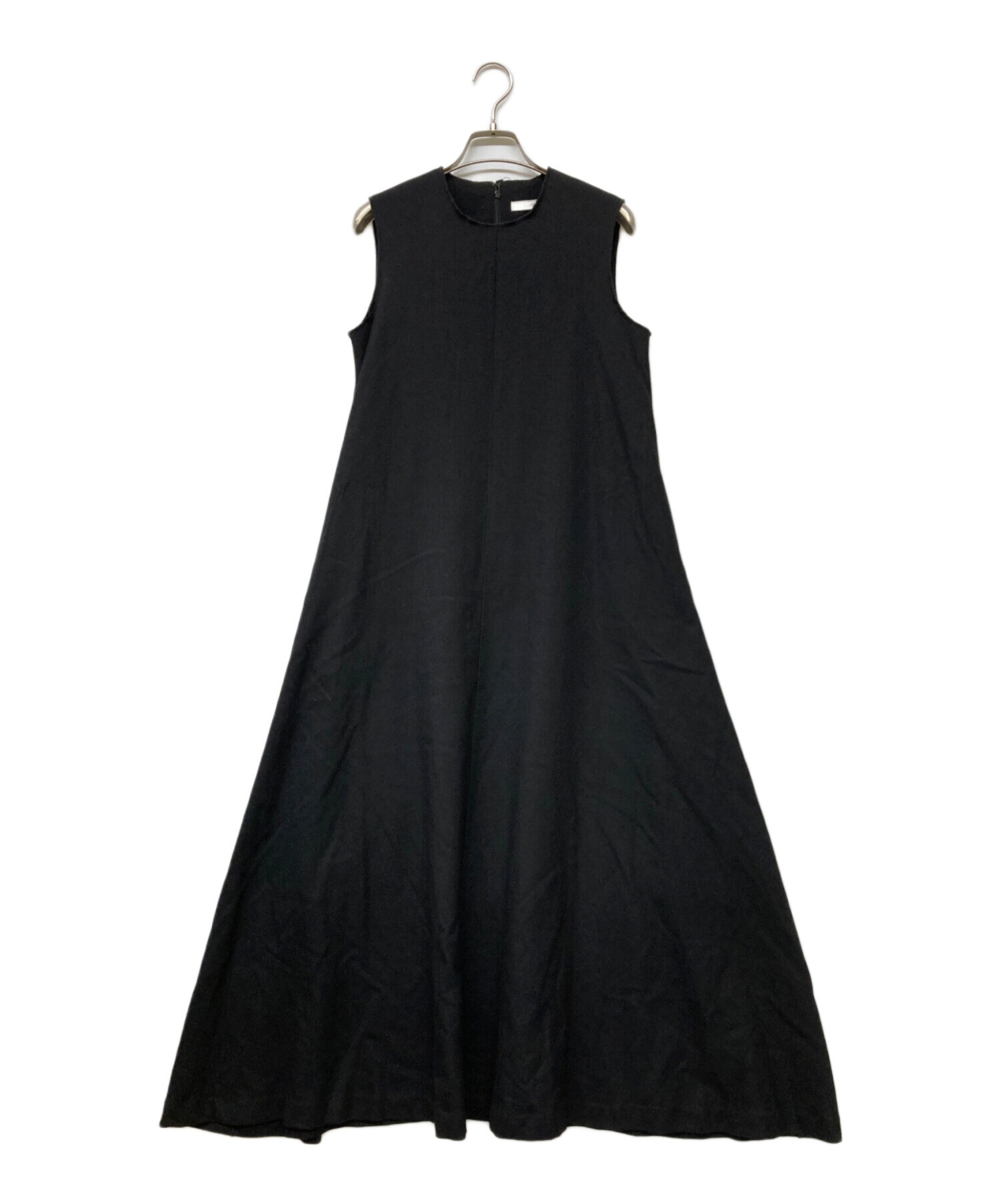 中古・古着通販】CLANE (クラネ) FLARE NO SLEEVE ONE PIECE ブラック