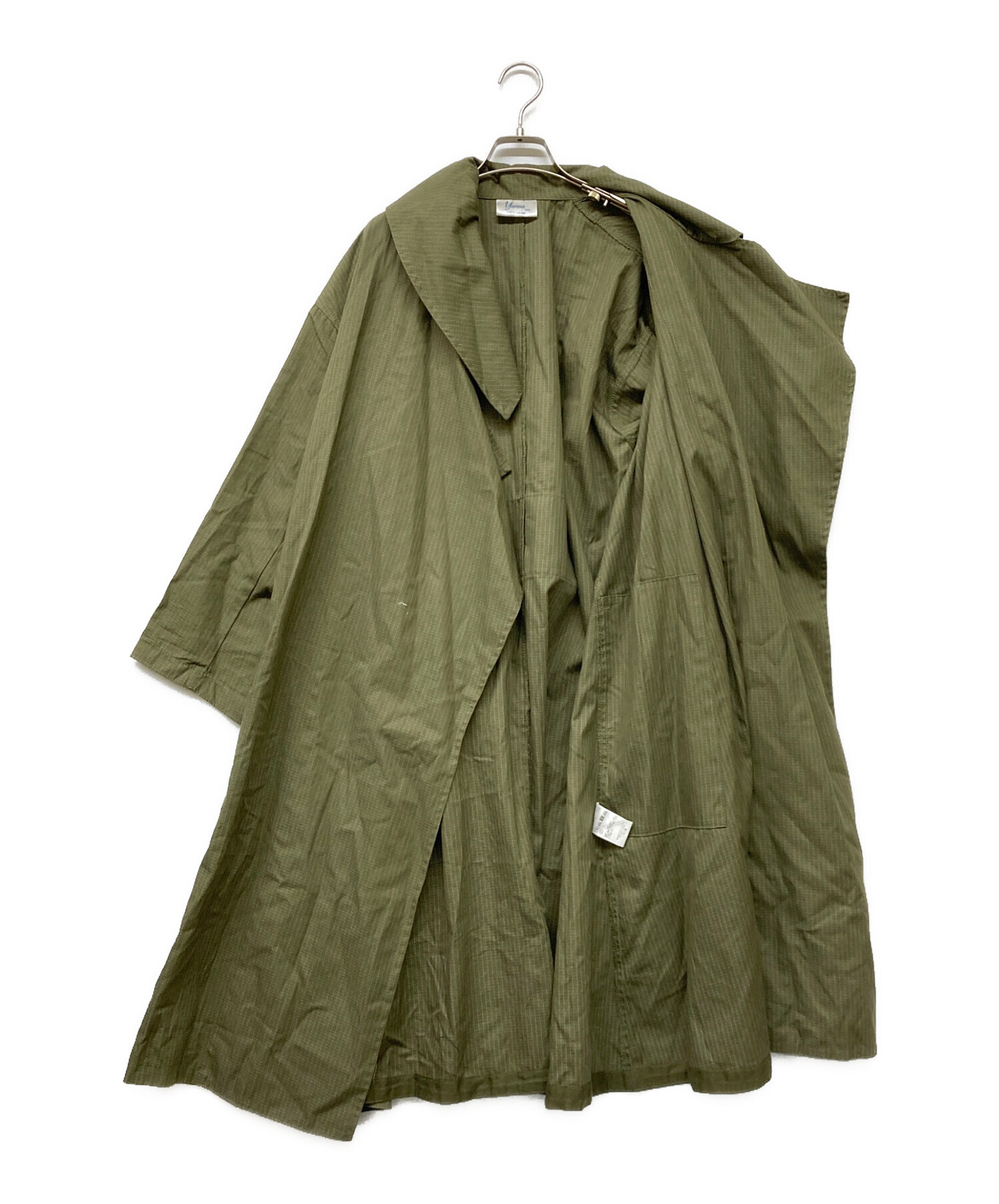 中古・古着通販】Yarmo (ヤーモ) コットンラップコート オリーブ
