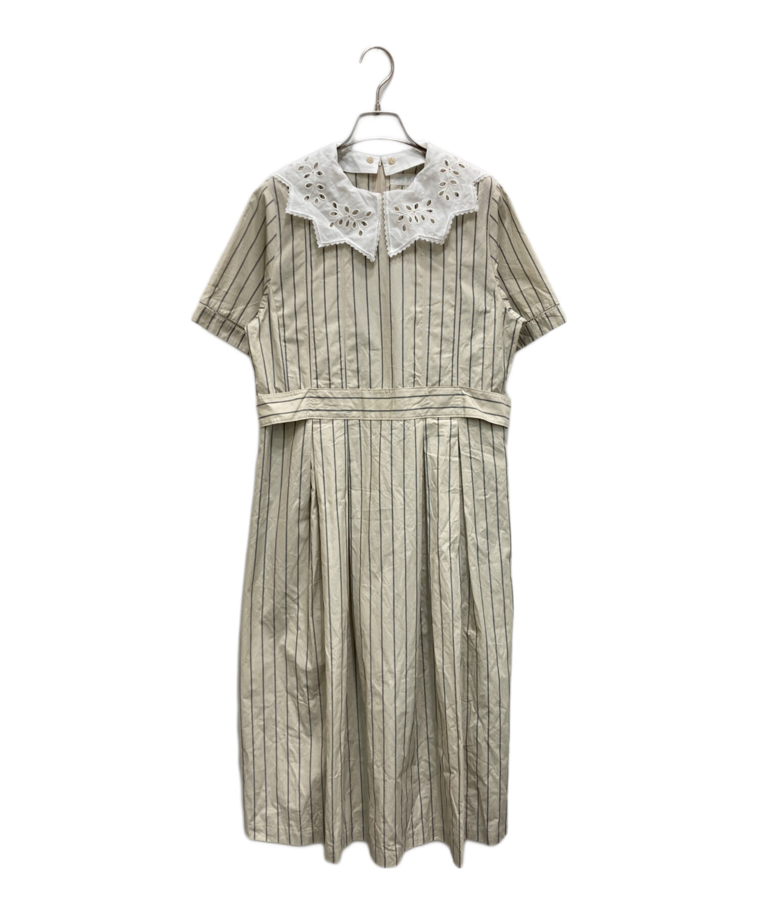 美品ジェーンマープル　トロピカル柄ワンピース　半袖 中古・古着通販】Jane Marple (ジェーンマープル) カットワークレース