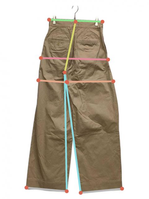 中古・古着通販】LOEFF (ロエフ) コットンツイル 2タック チノパンツ