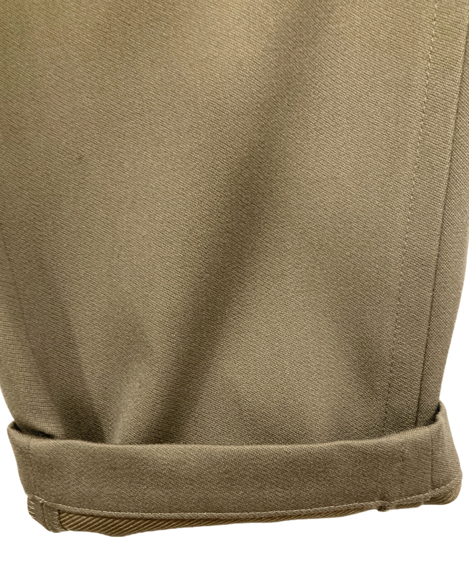 中古・古着通販】LOEFF (ロエフ) TW ナロー ボンタンパンツ グリーン