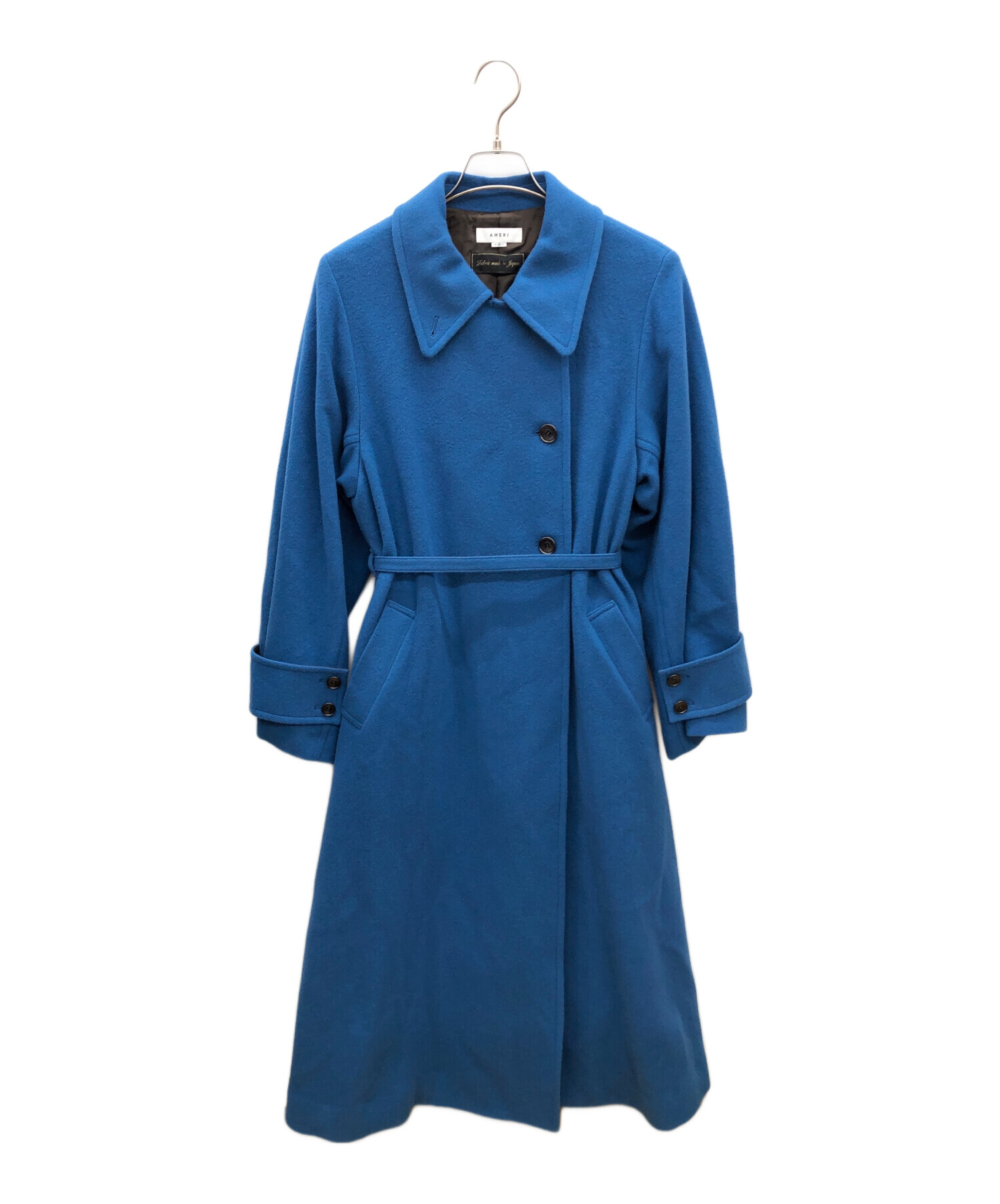 美品✨Ameri UNDRESSED BACK FLARE COAT　ブルー Ameri undressed back flare coat Msize