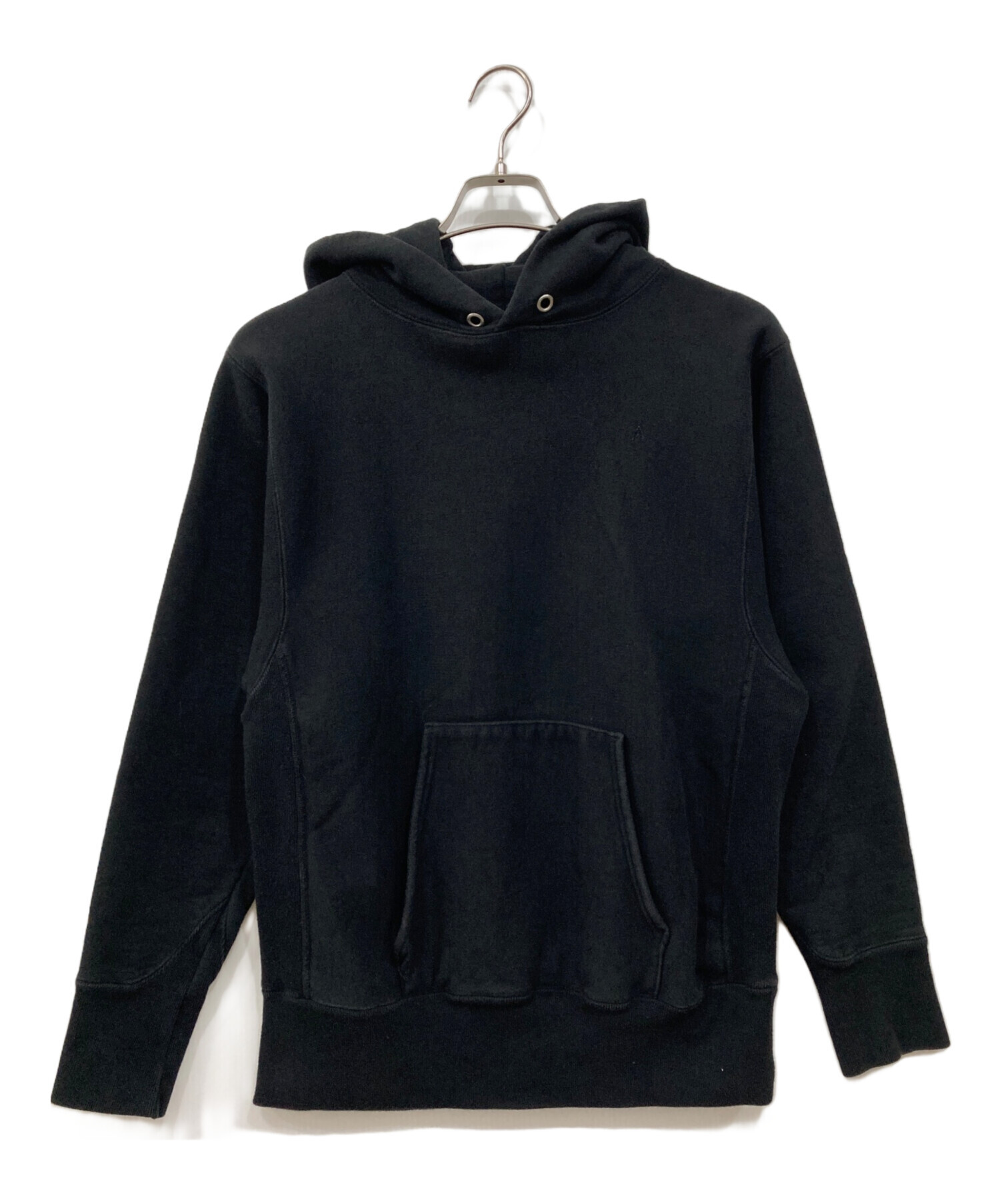 中古・古着通販】ATON (エイトン) SUVIN GARMENT DYE HOODIE ブラック 