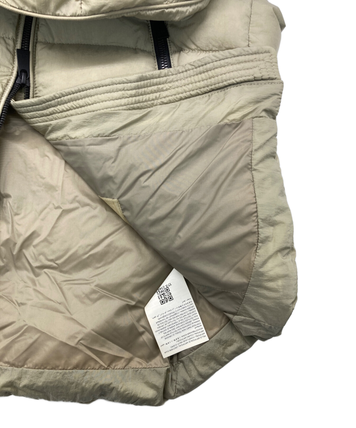 中古・古着通販】TATRAS (タトラス) CURONEダウンベスト ベージュ