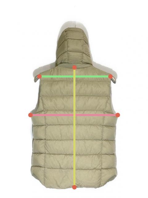 中古・古着通販】TATRAS (タトラス) CURONEダウンベスト ベージュ