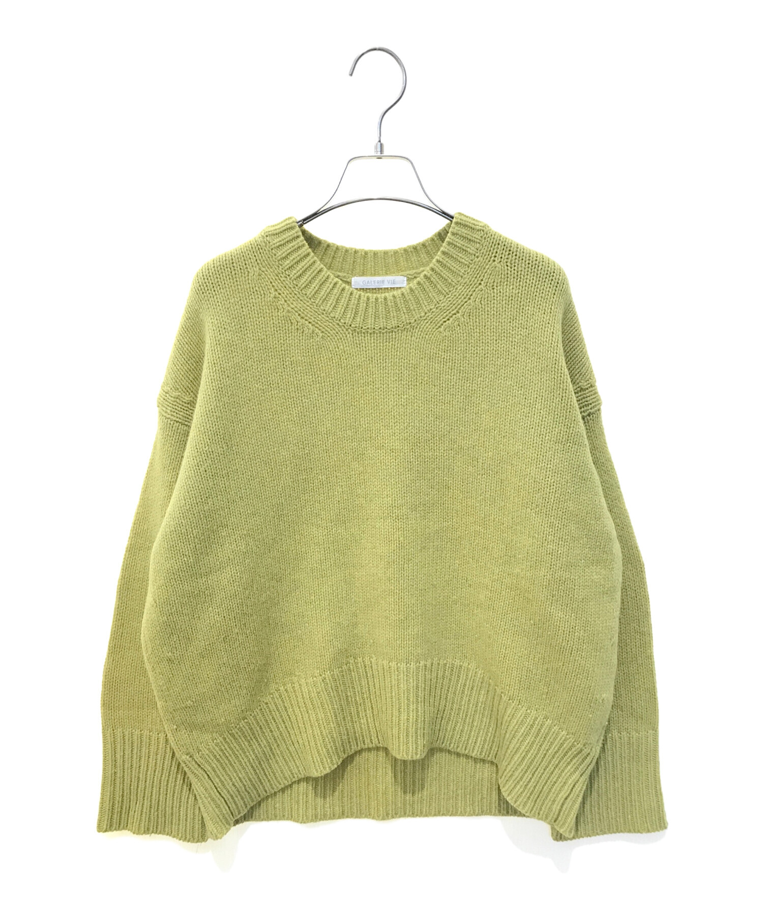 未使用 GALERIE VIE ファインウール プルオーバー タートル グリーン 中古・古着通販】GALERIE VIE (ギャルリーヴィー) ファインウール