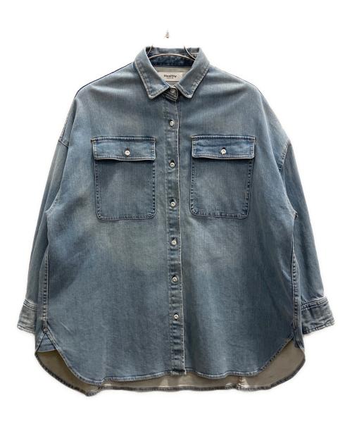 used 美品 ヘルシーデニム デニムシャツジャケット オーバーサイズ 中古・古着通販】Healthy DENIM (ヘルシーデニム) デニムシャツ