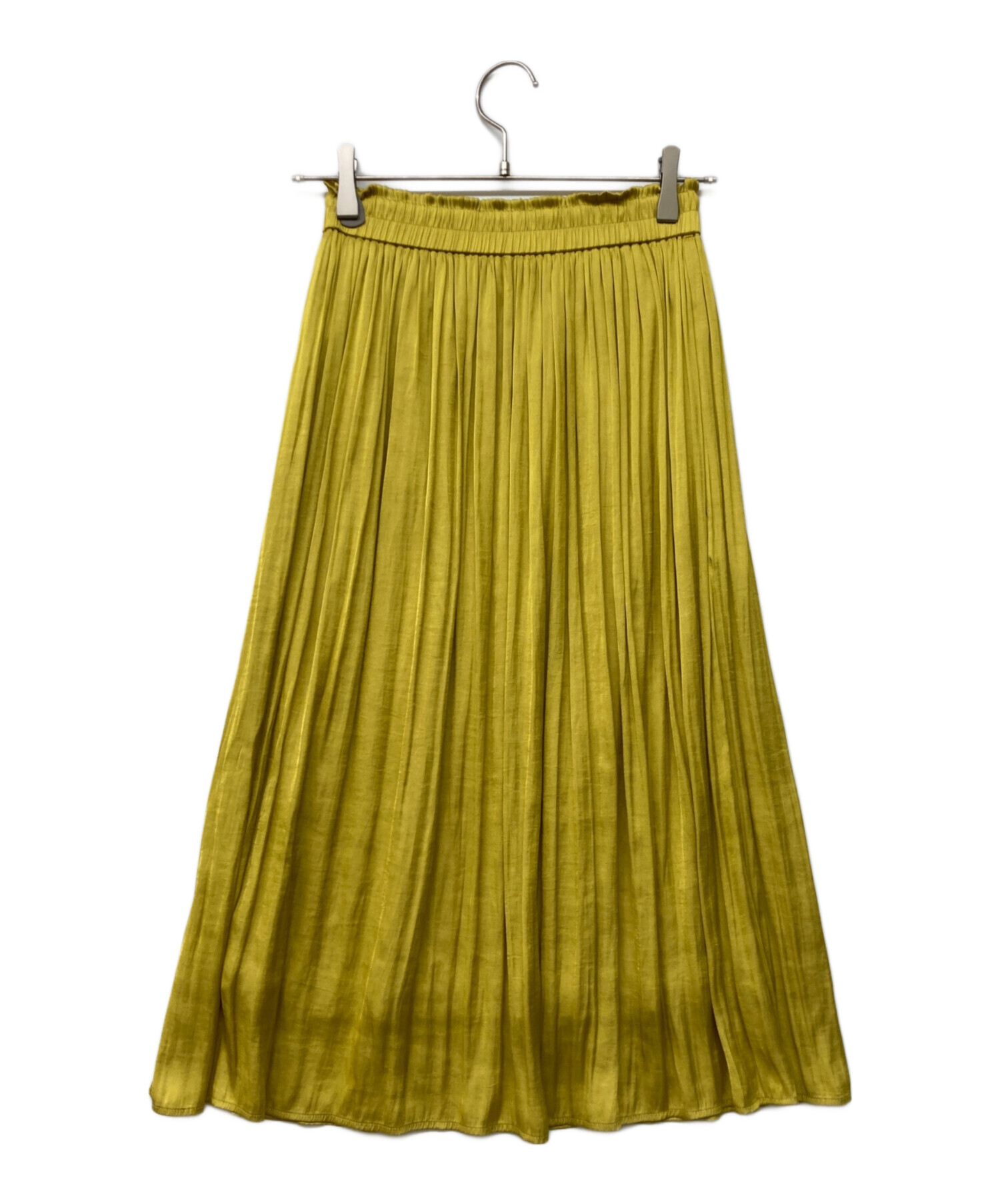 中古・古着通販】自由区 (ジユウク) サテンスカート イエロー サイズ