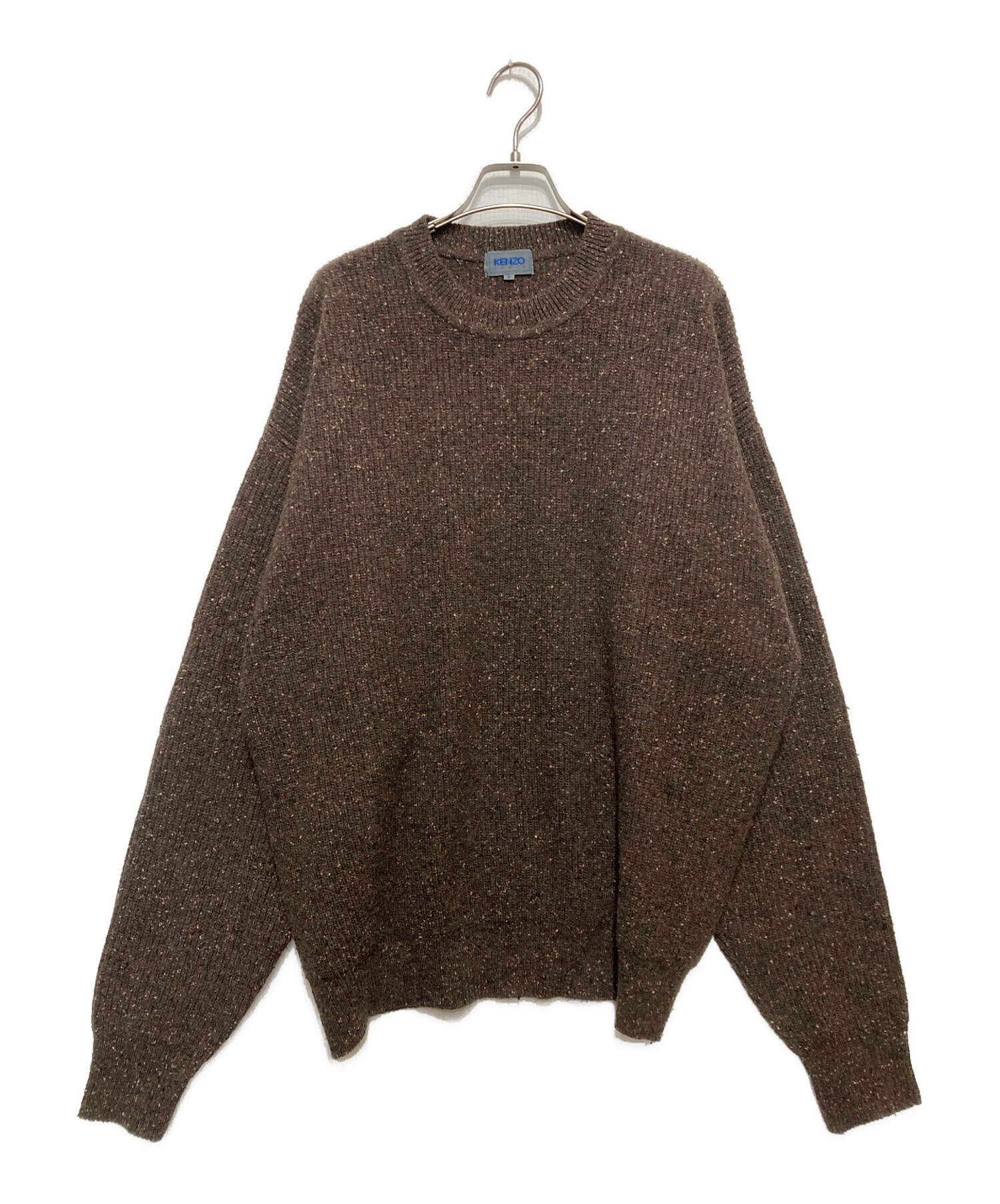 中古・古着通販】KENZO (ケンゾー) クルーネックニット ブラウン 