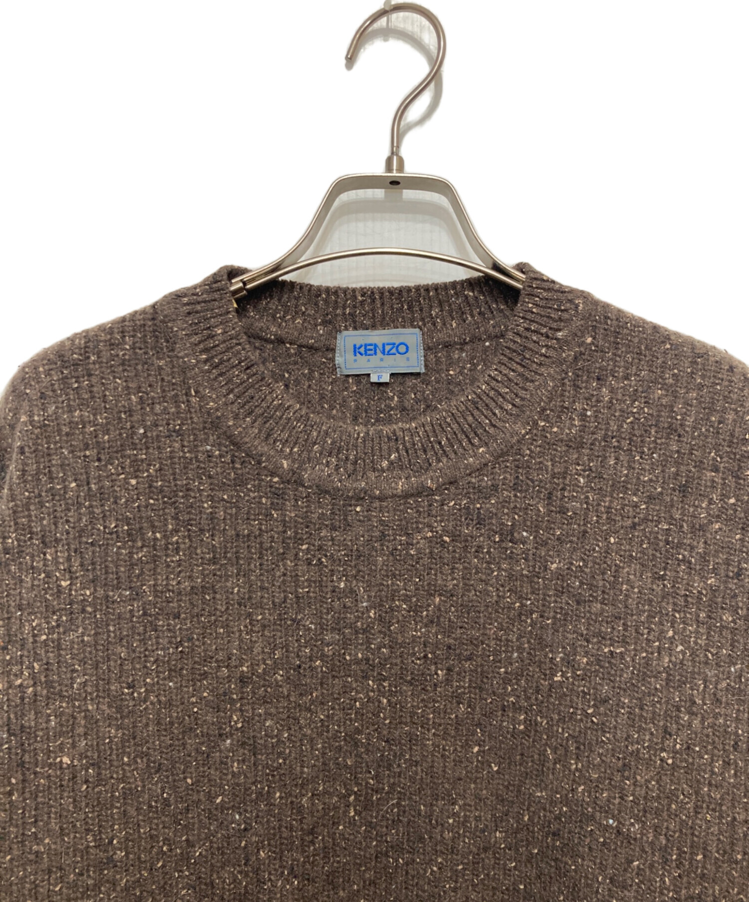 中古・古着通販】KENZO (ケンゾー) クルーネックニット ブラウン 