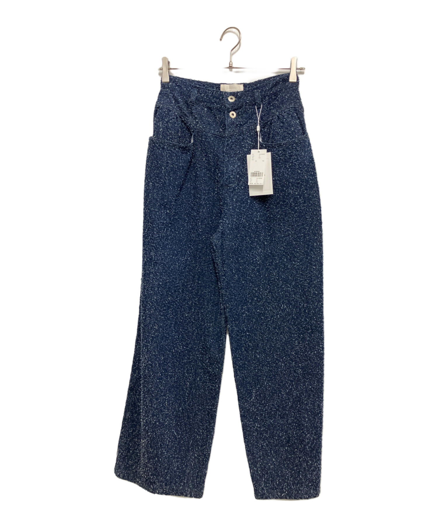 中古・古着通販】AMERI (アメリ) MEDI SCRATCH OVAL WIDE DENIM ブルー