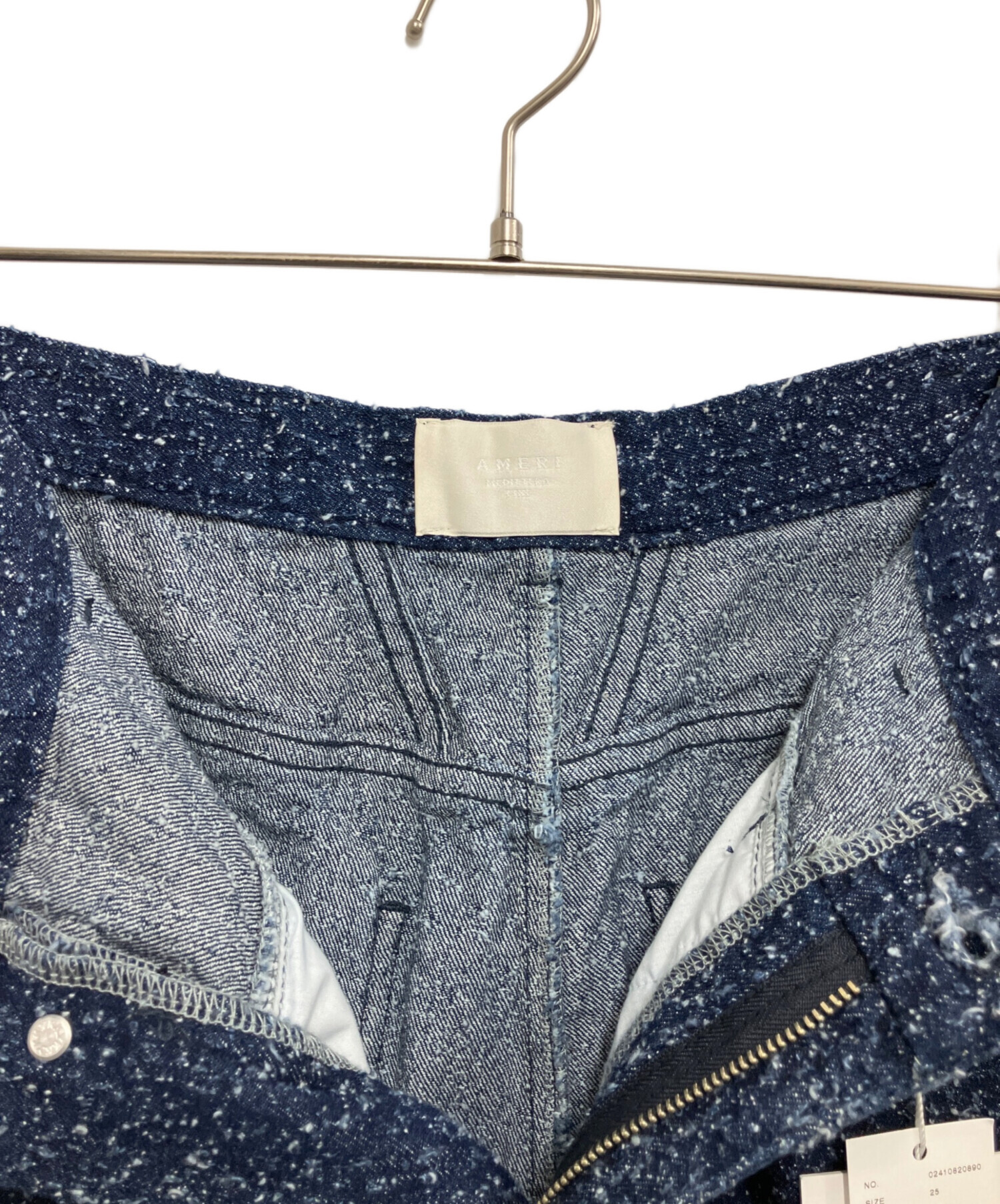 中古・古着通販】AMERI (アメリ) MEDI SCRATCH OVAL WIDE DENIM ブルー