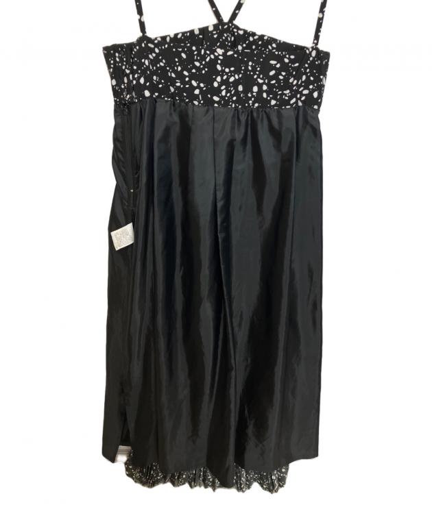 中古・古着通販】HYKE (ハイク) PEBBLE PRINTED MAXI DRESS ブラック