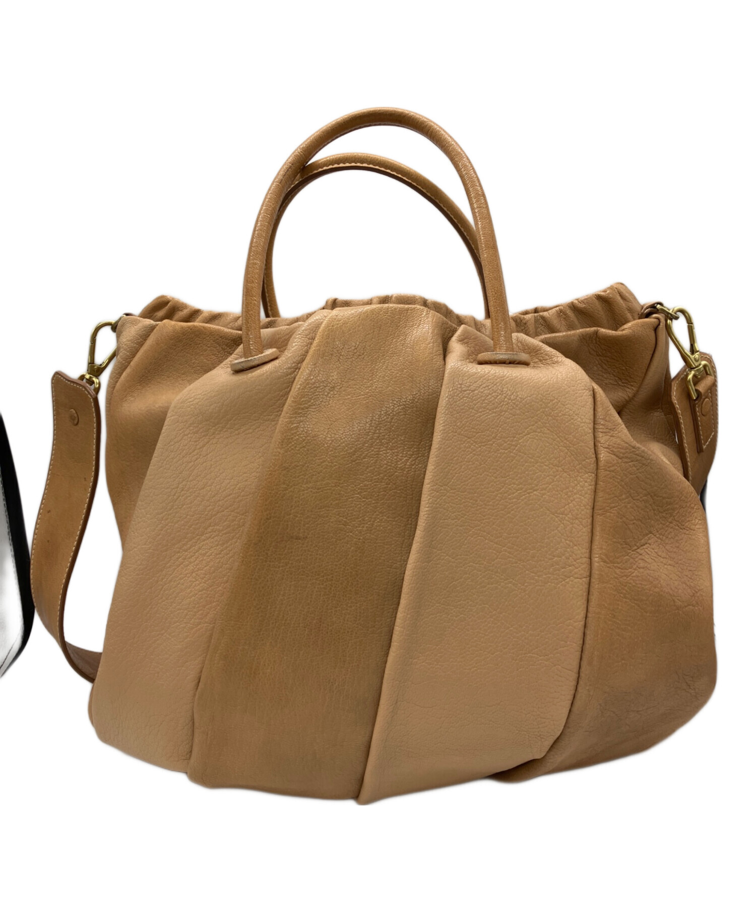 【未使用級】ゲンテン レザー ショルダーバッグ 中古・古着通販】genten (ゲンテン) レザーショルダーバッグ｜ブランド