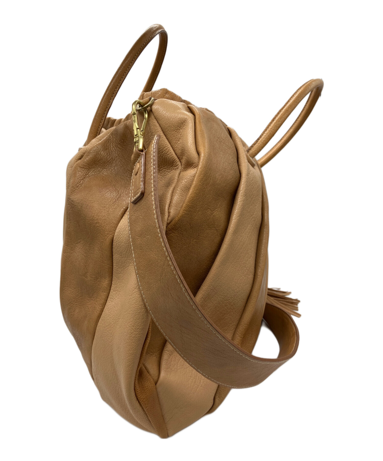 中古・古着通販】genten (ゲンテン) レザーショルダーバッグ｜ブランド