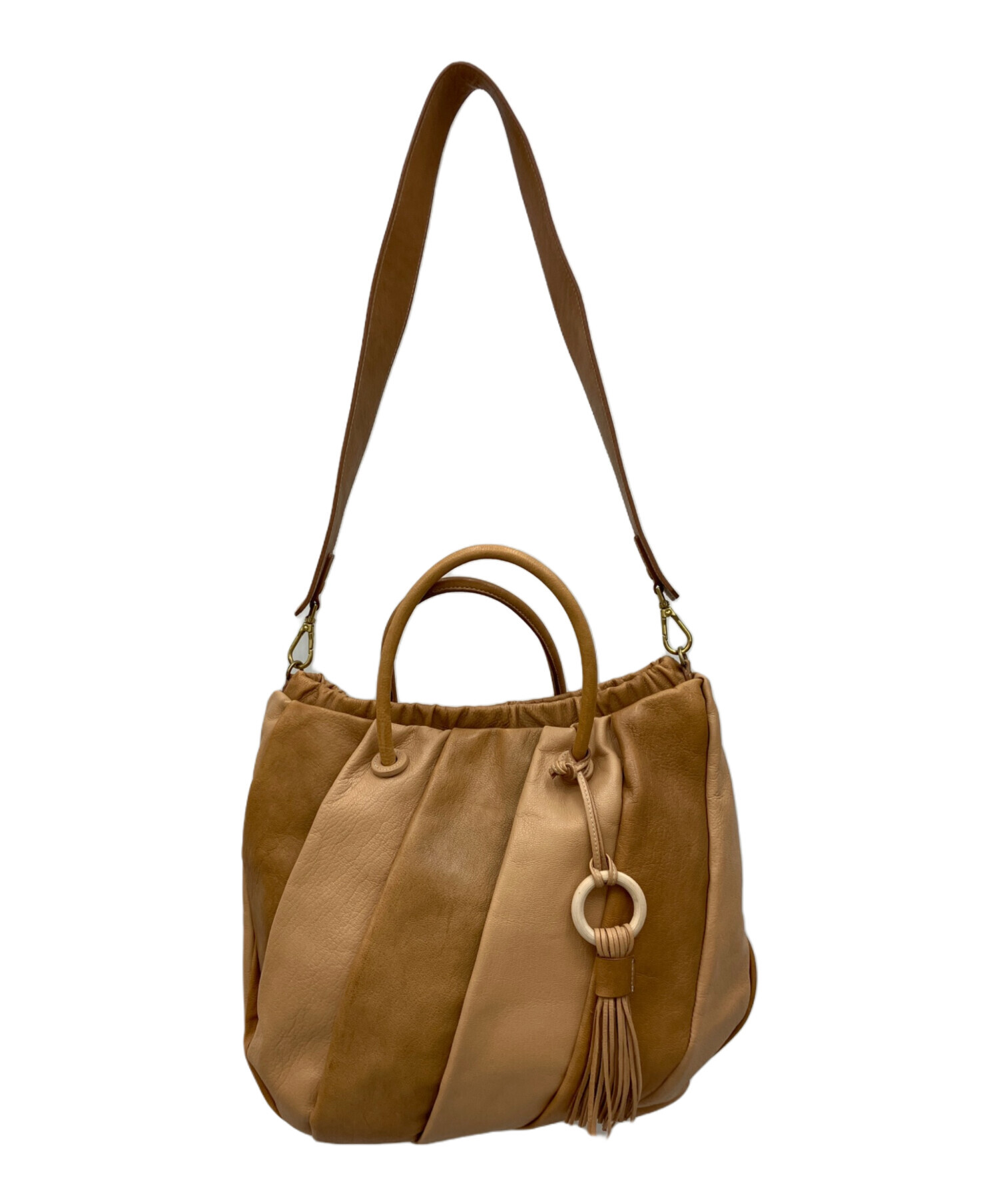 中古・古着通販】genten (ゲンテン) レザーショルダーバッグ｜ブランド