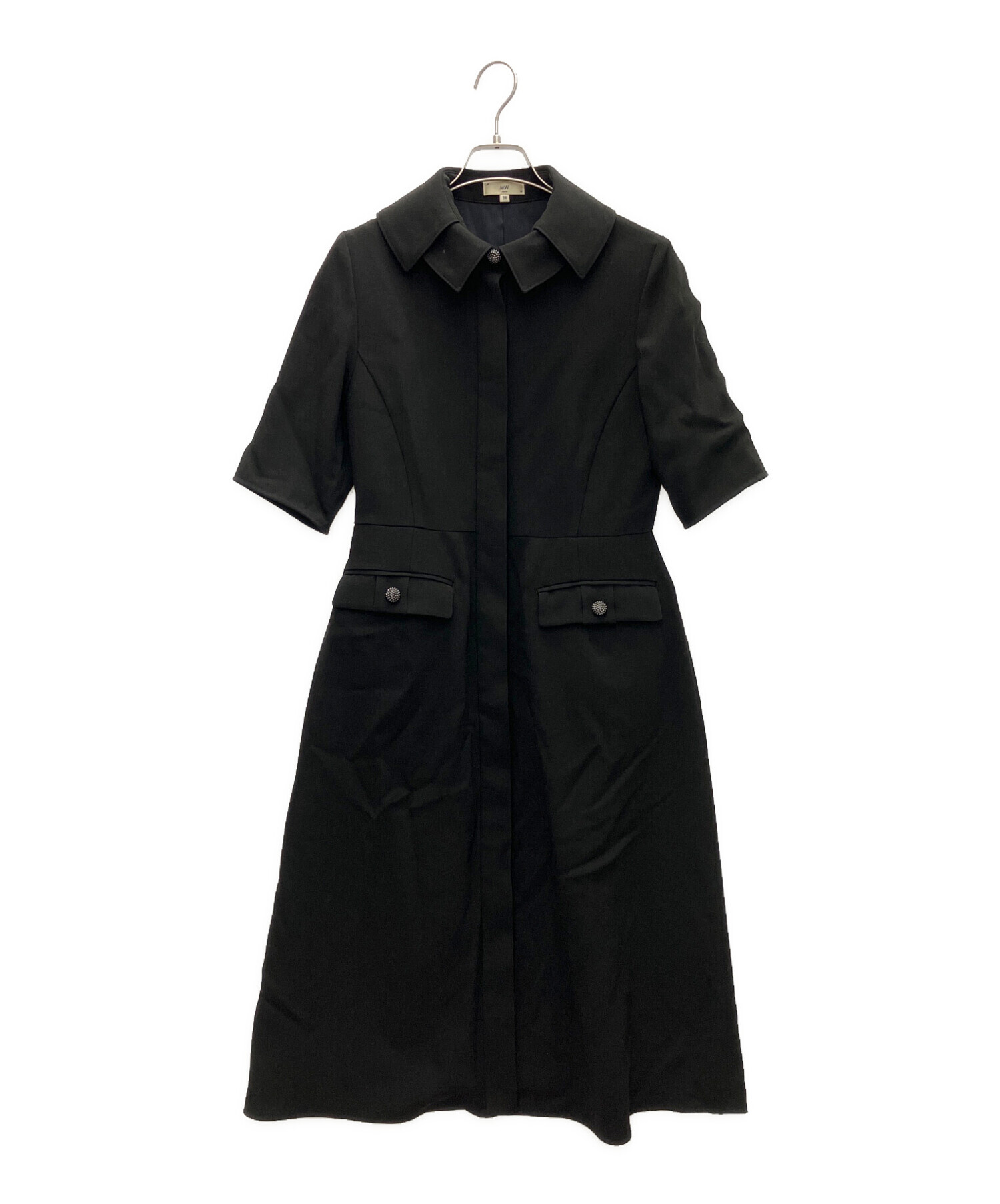 mowl M+ エムプラス　トリプルブラック　Mダブルブラックセット 中古・古着通販】MW (エムダブリュー) ダブルカラー ドレス ブラック